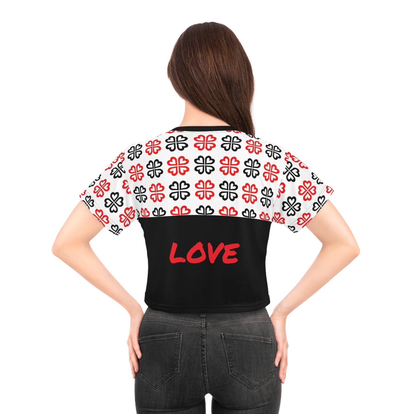 Love, Lovely crop T-shirt By The M.O.G