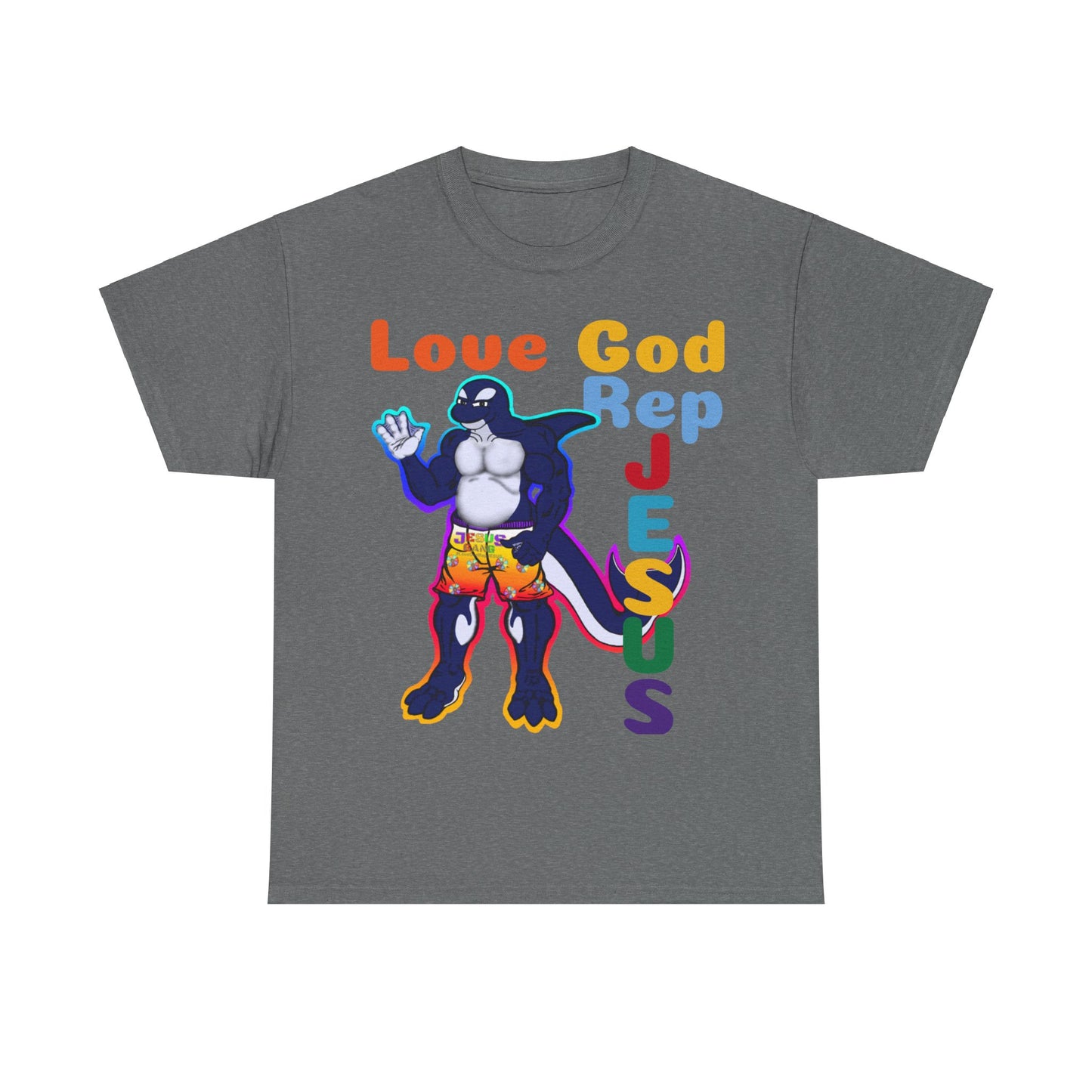 Love God Rep Jesus Buff Orca Tee