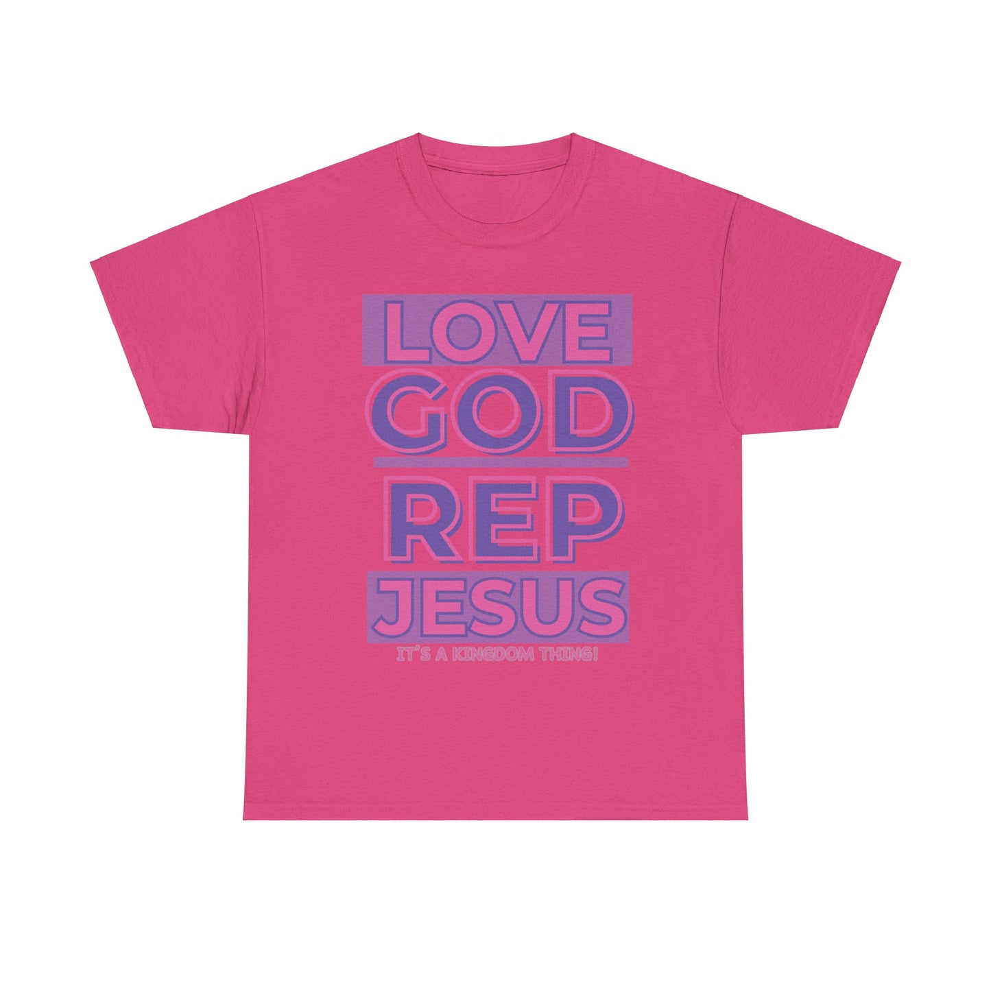 LOVEGOD REPJESUS (Purp/Pink) Rep T-shirt