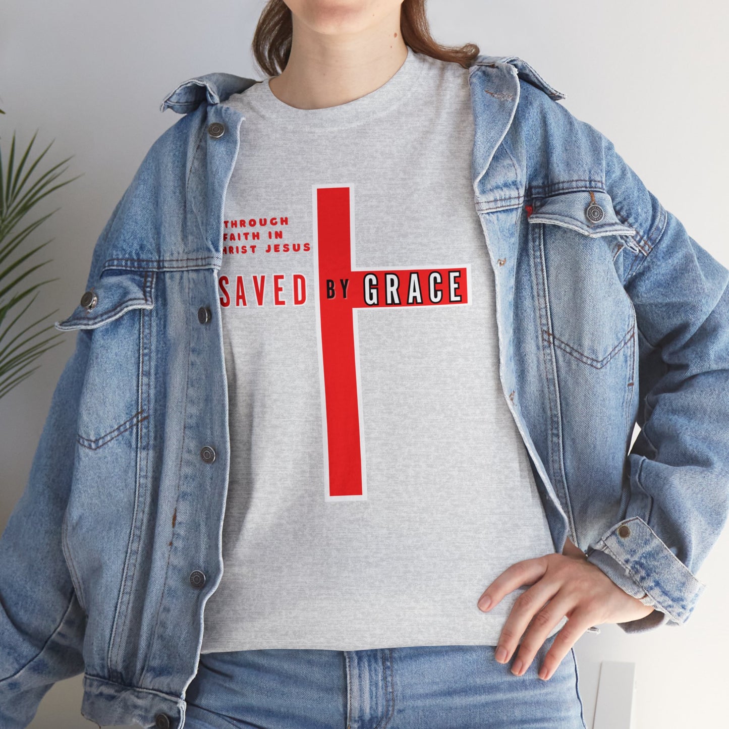 SAVED BY GRACE Heavy Cotton Tee