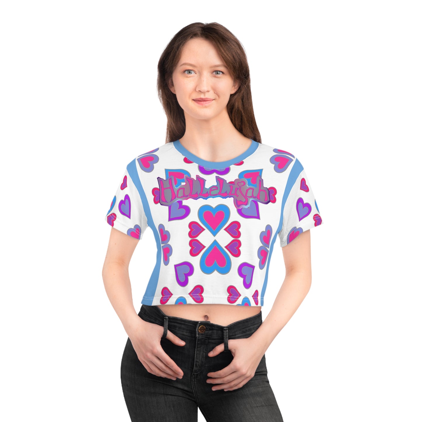 Hallelujah Heartberries W.o.G B.BLU Crop Tee