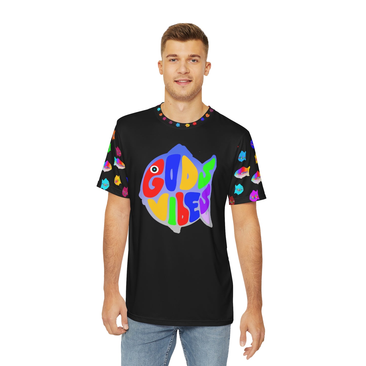 Gods ViBES Men's Polyester Tee