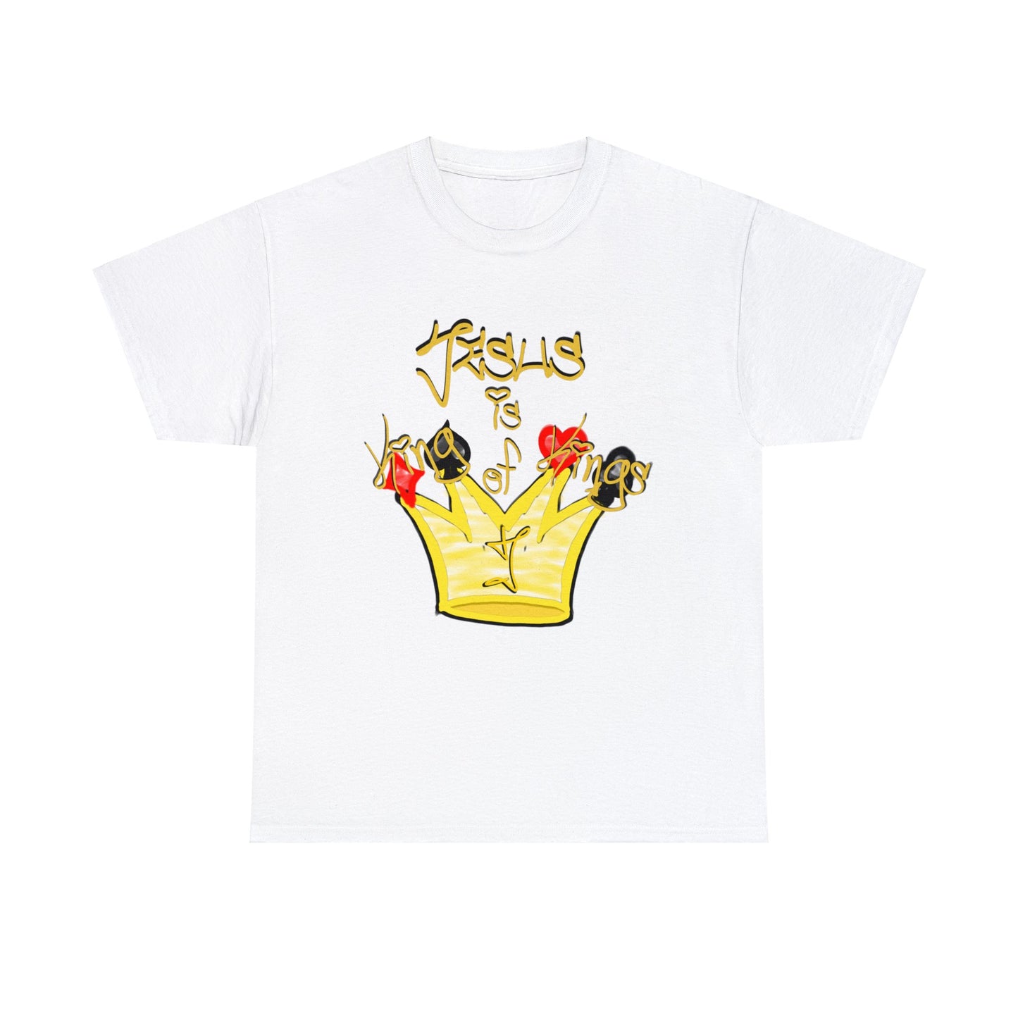 He is... Jesus; KING of KINGS  version multi color Heavy Cotton Tee