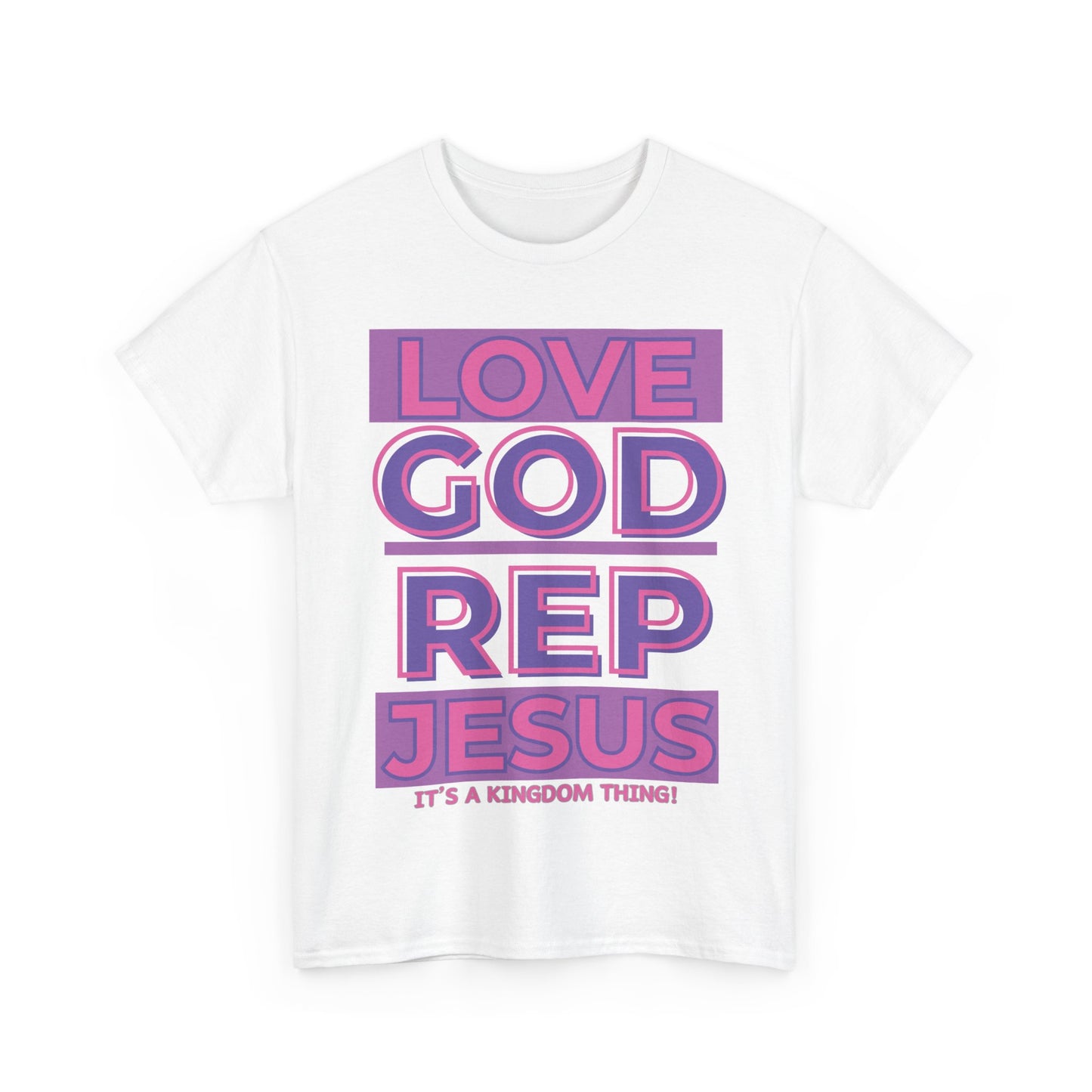 LOVEGOD REPJESUS (Purp/Pink) Rep T-shirt