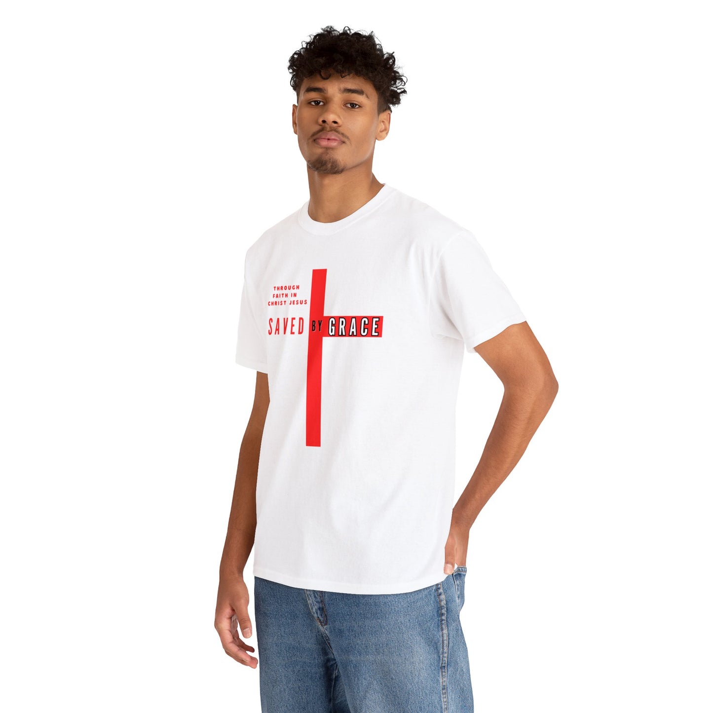 SAVED BY GRACE Heavy Cotton Tee