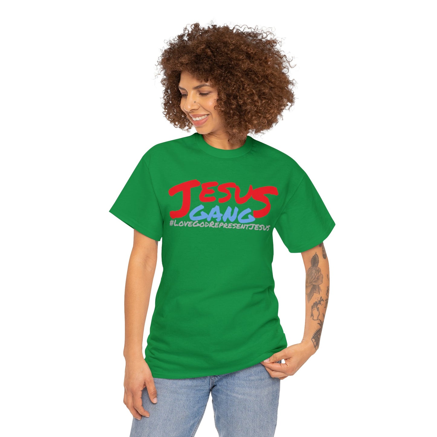 Jesus Gang CLASSIC version multi color Heavy Cotton Tee