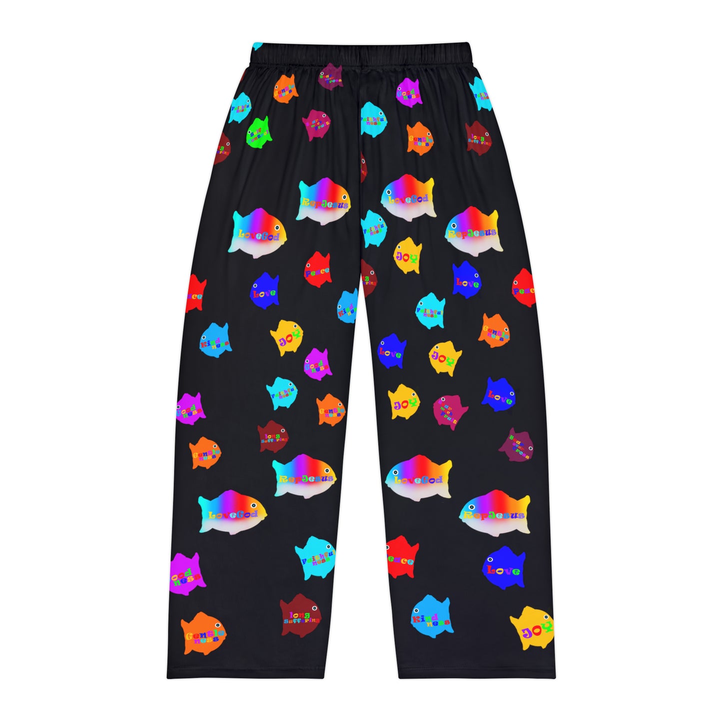 Gods ViBES Men's Pajama Pants (BLK)