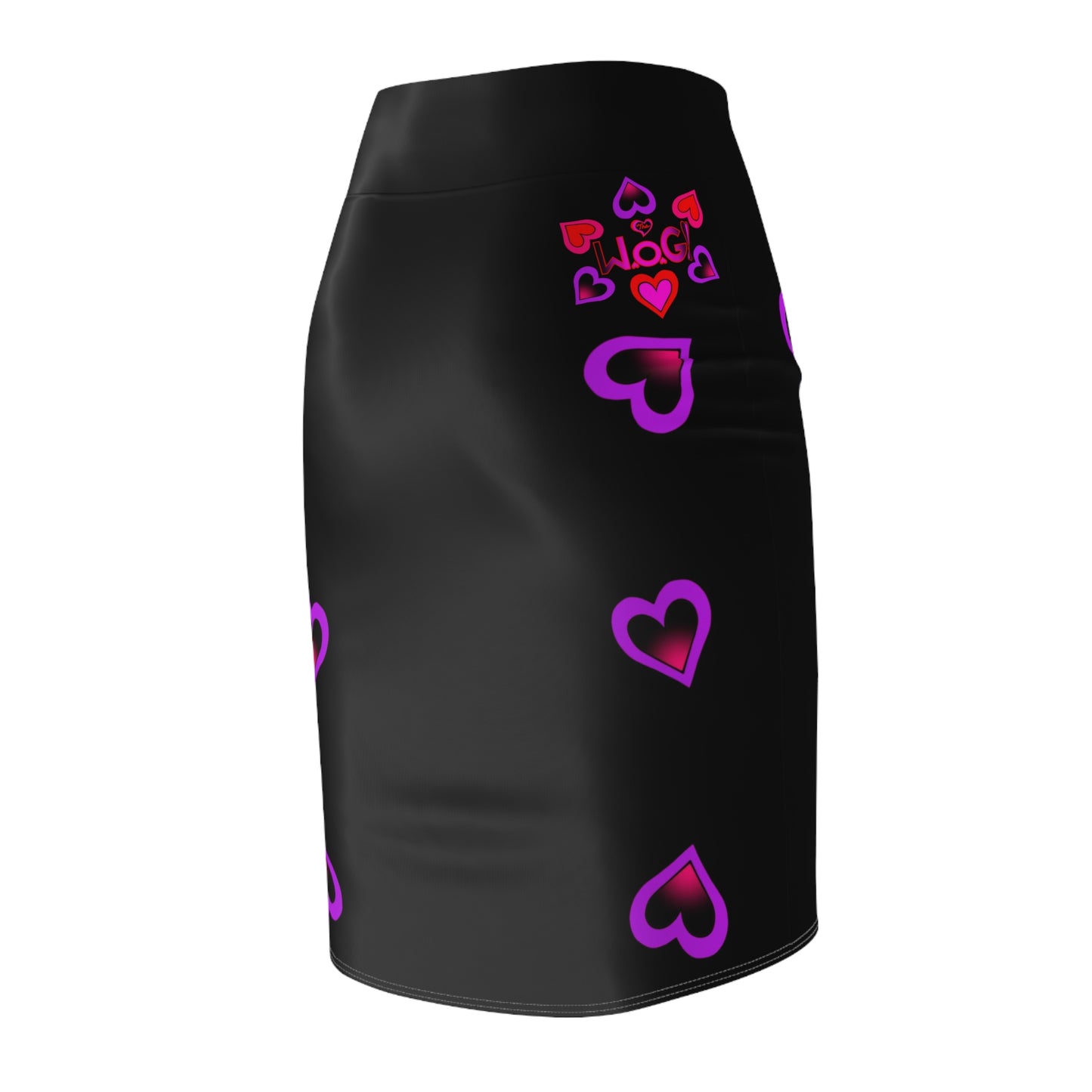 W.O.G HeartBerries Pencil Skirt BLK