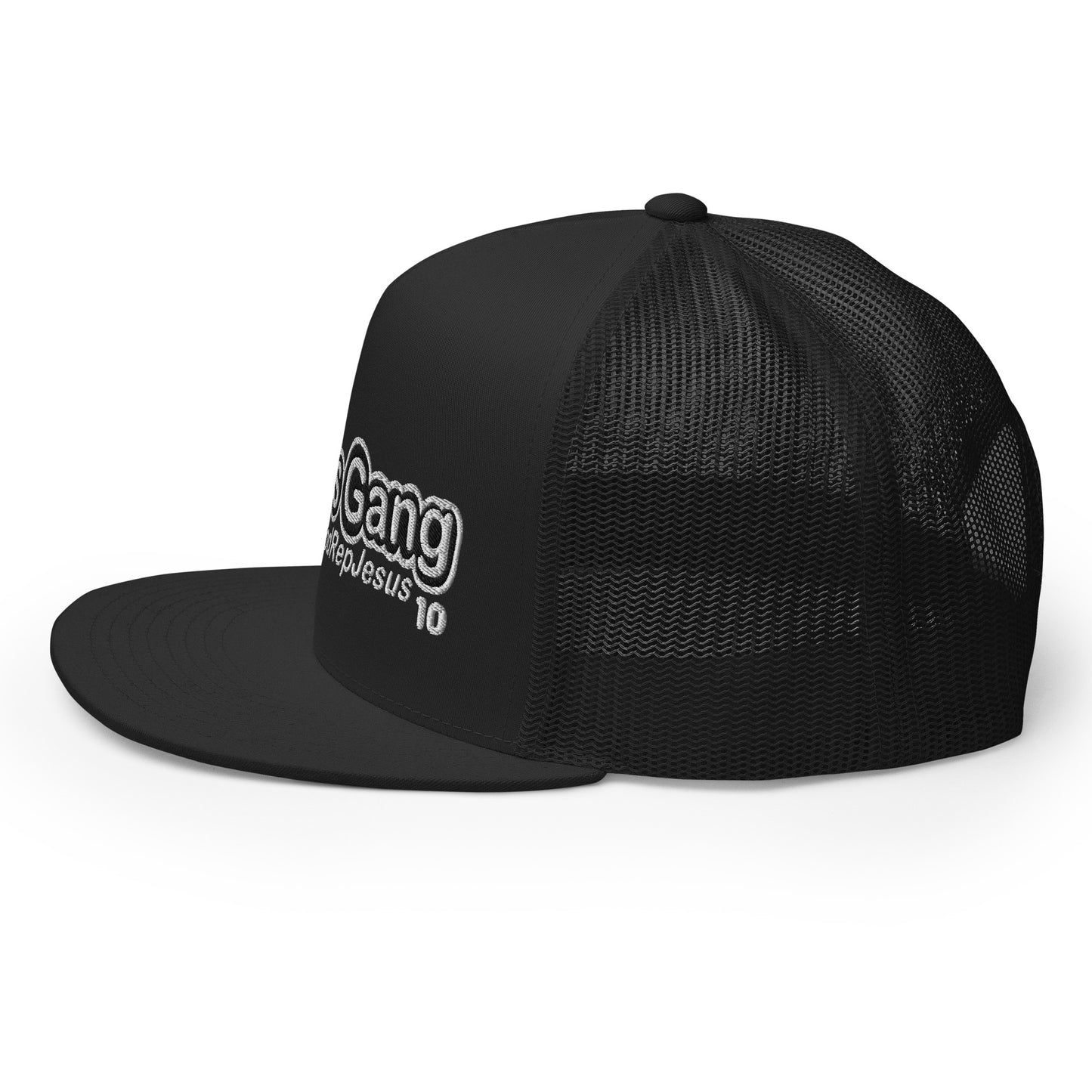 Love God Rep Jesus on 10 BlK/WHT T-Hat