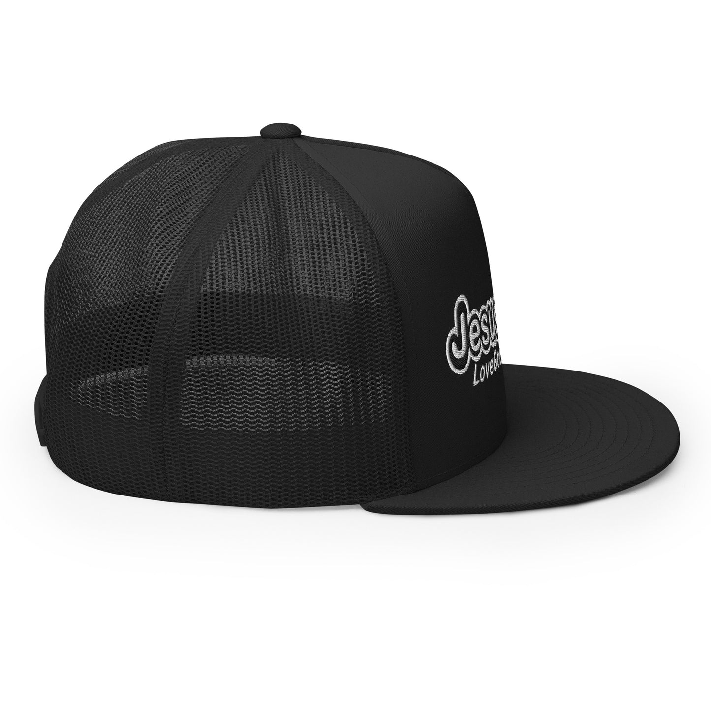 Love God Rep Jesus on 10 BlK/WHT T-Hat