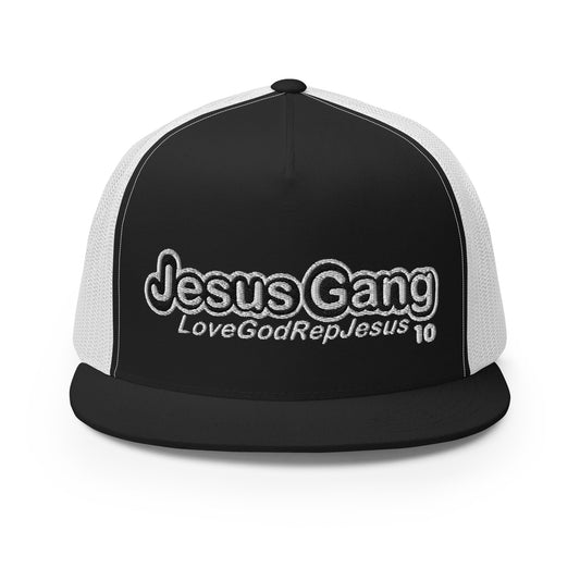 Love God Rep Jesus on 10 BlK/WHT T-Hat