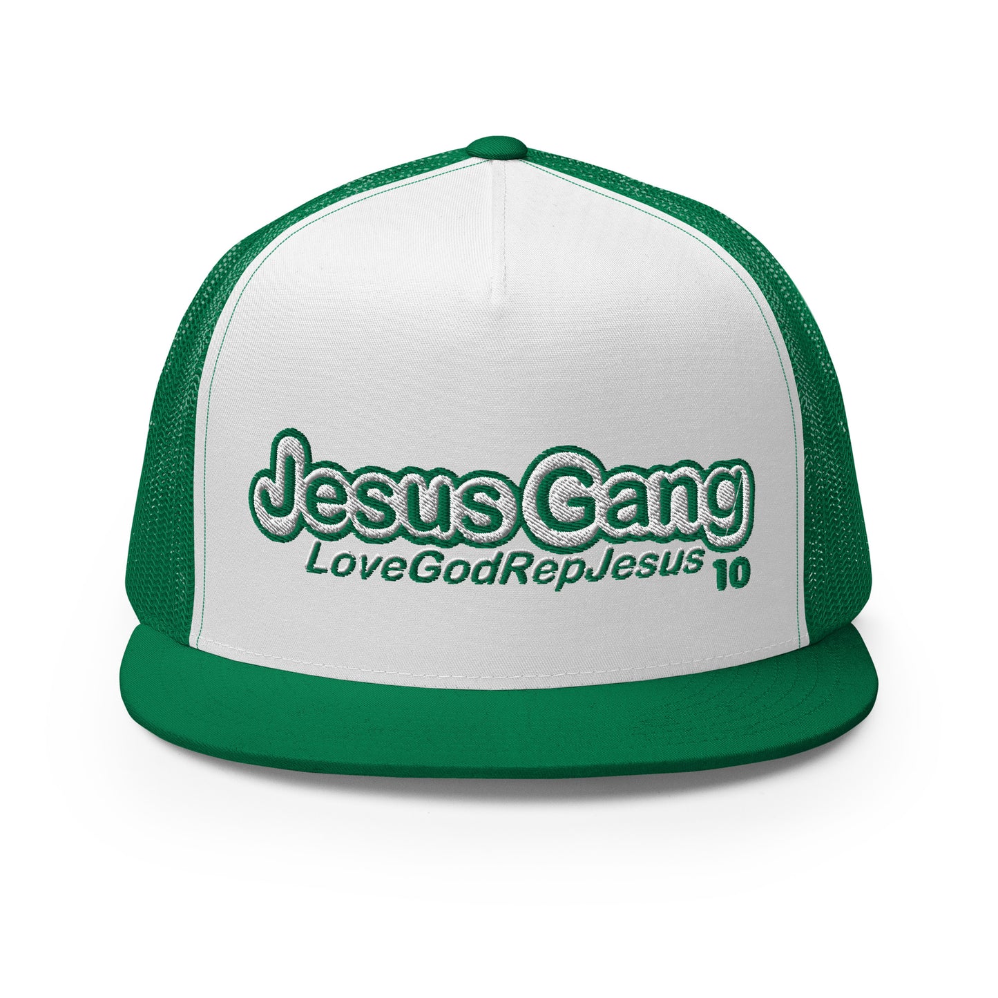 Love God Rep Jesus on 10 GreenTeam T-Hat