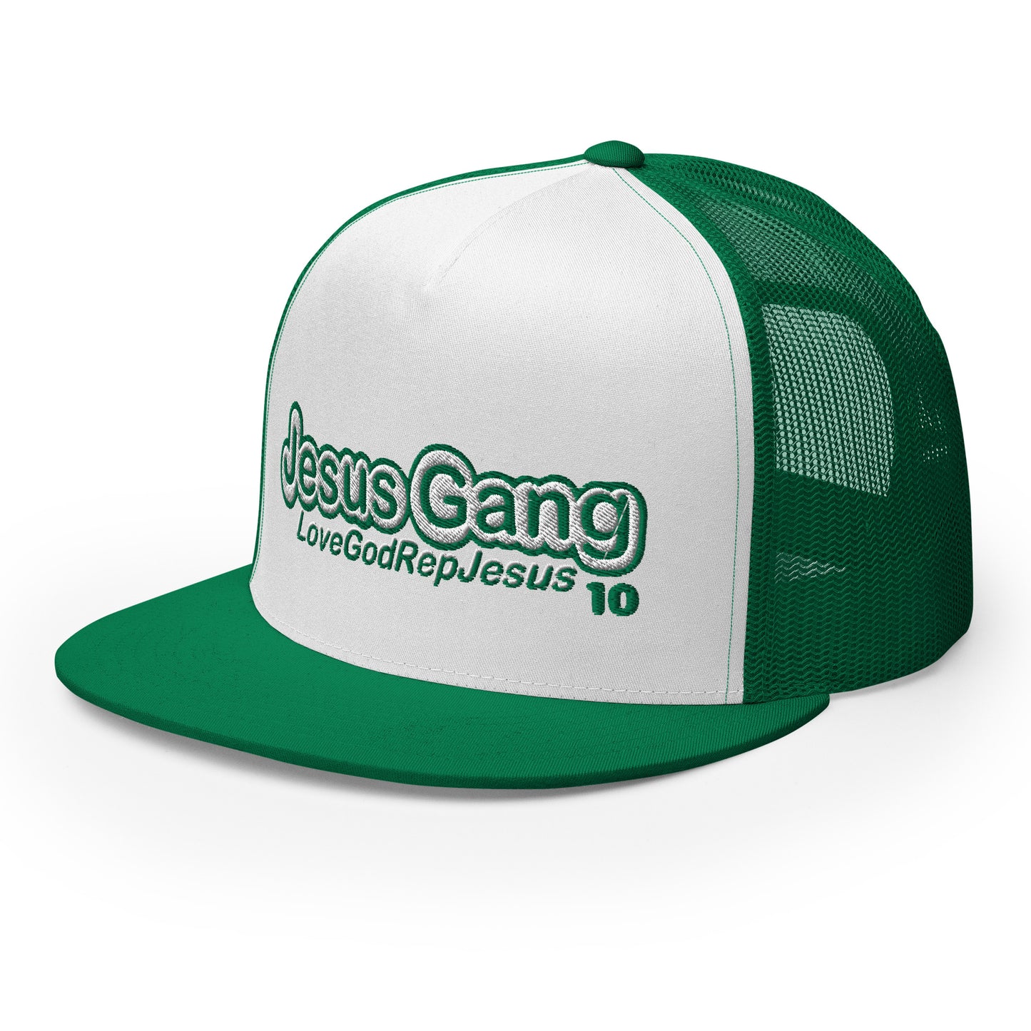 Love God Rep Jesus on 10 GreenTeam T-Hat