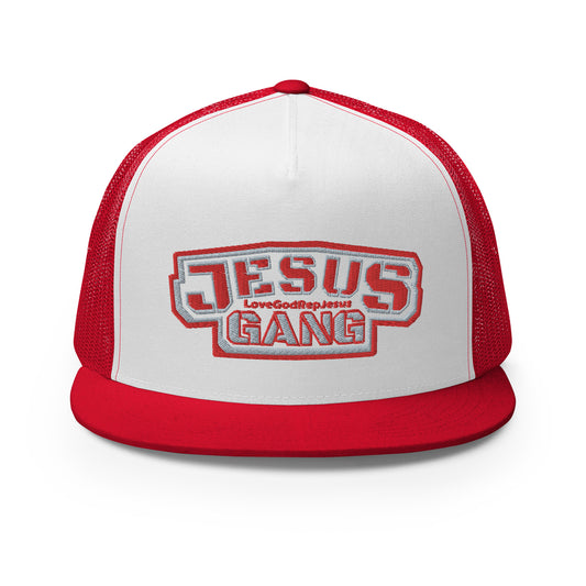 Jesus Gang  AoG Red/wht T-Hat