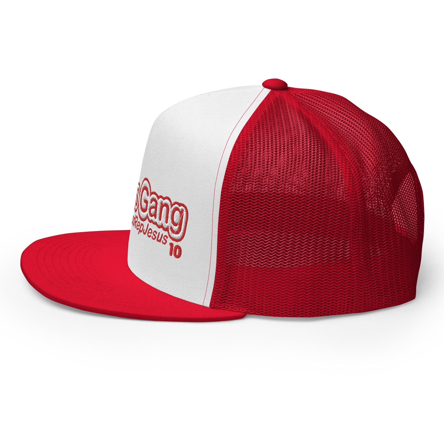 Love God Rep Jesus on 10 RED T-Hat