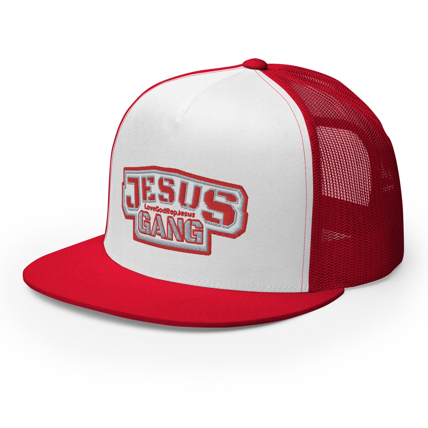 Jesus Gang  AoG Red/wht T-Hat