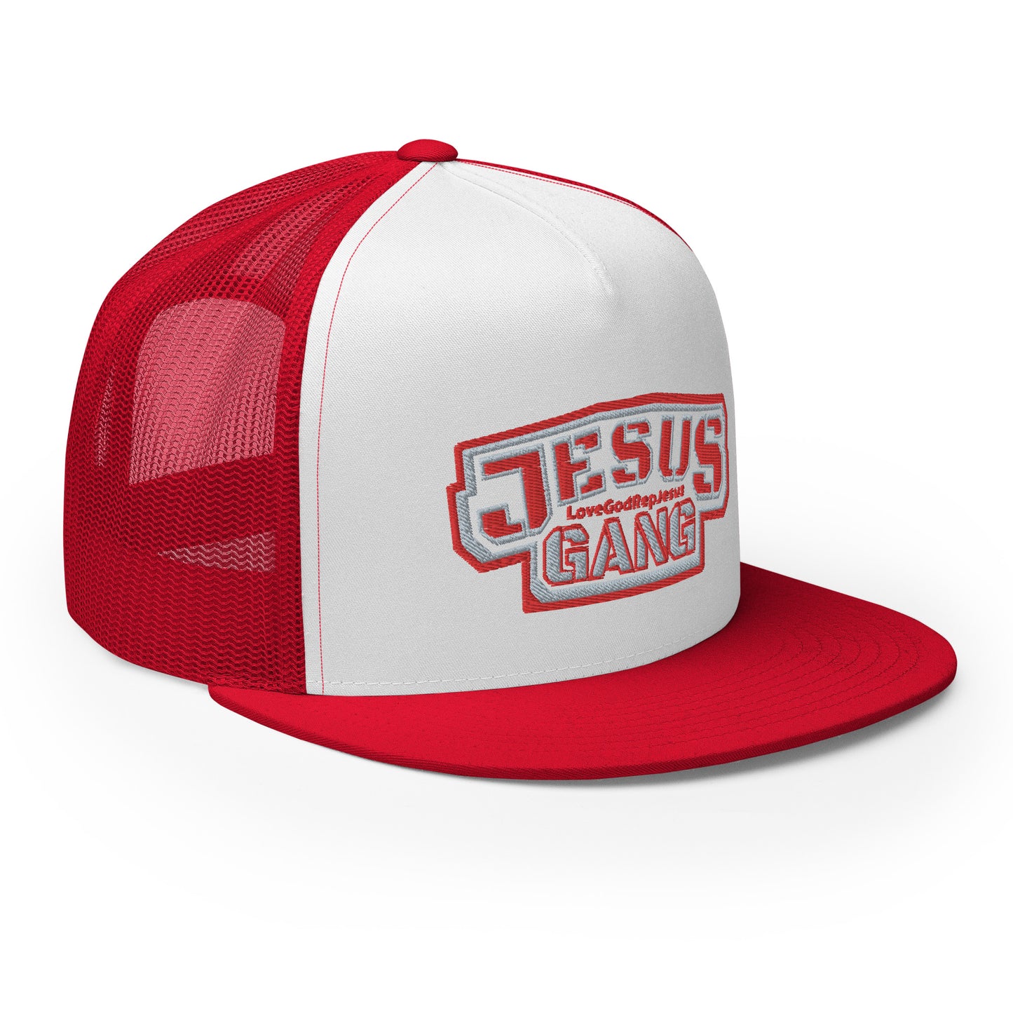 Jesus Gang  AoG Red/wht T-Hat