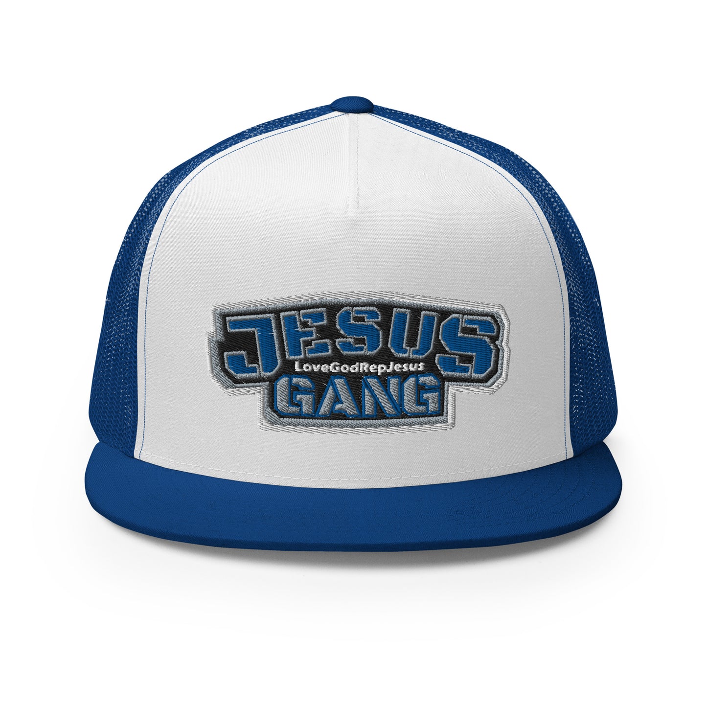 Jesus Gang AoG Blu/Blk. Blue T-Hat