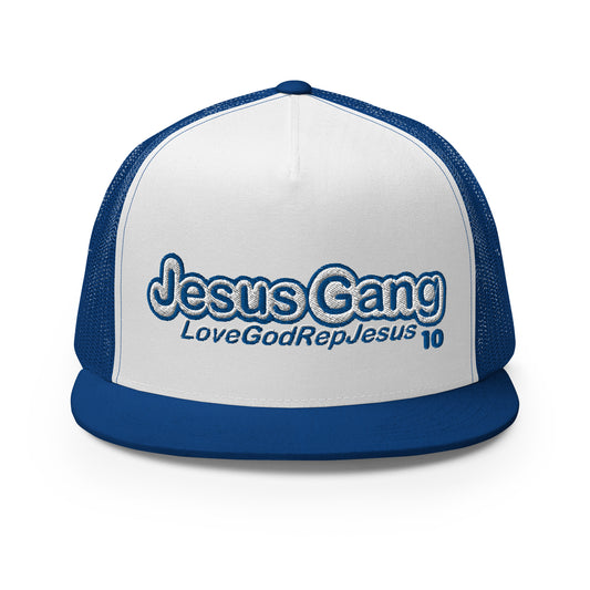 Love God Rep Jesus on 10 Blu T-Hat