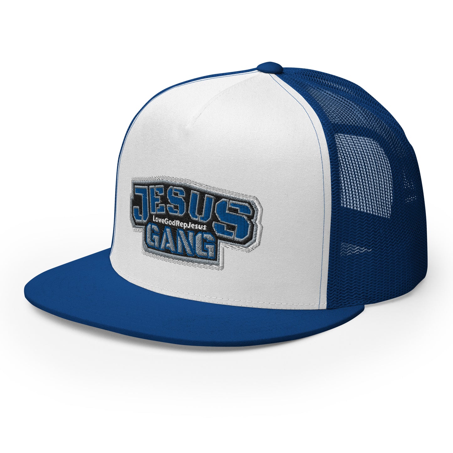 Jesus Gang AoG Blu/Blk. Blue T-Hat