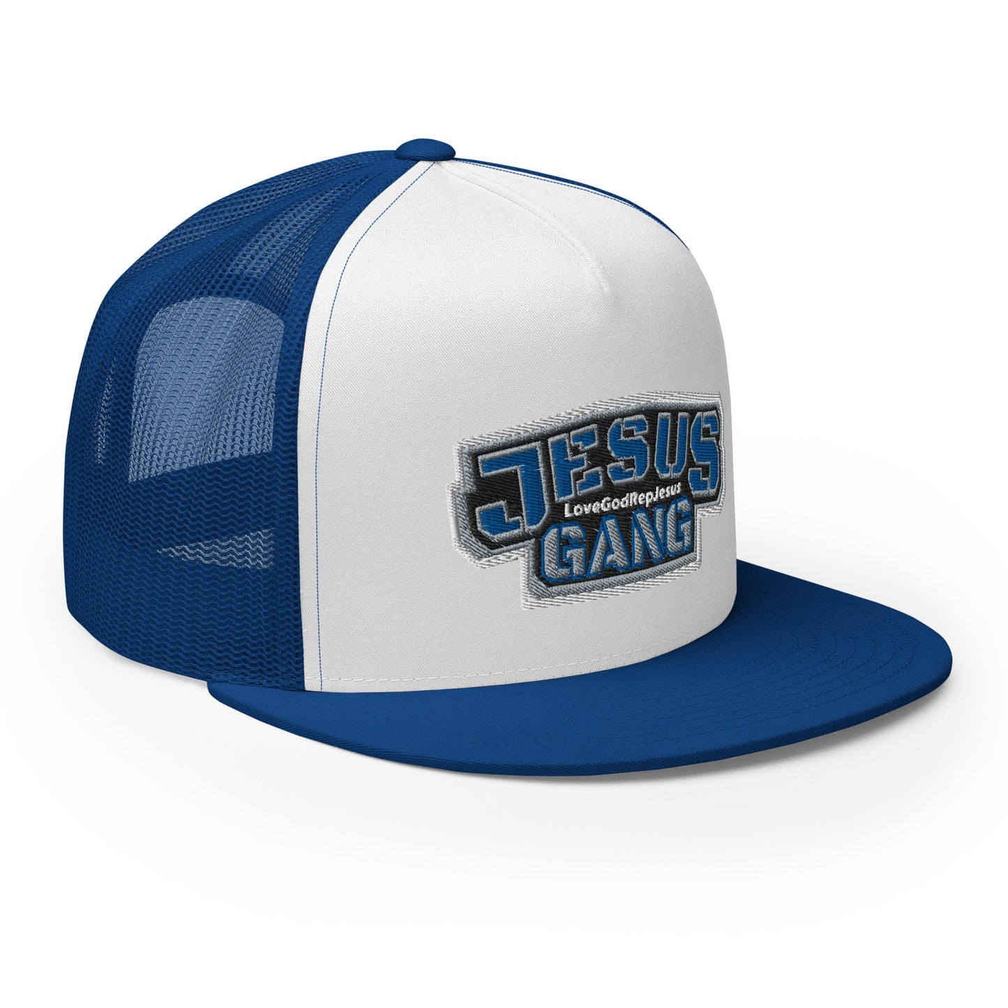 Jesus Gang AoG Blu/Blk. Blue T-Hat