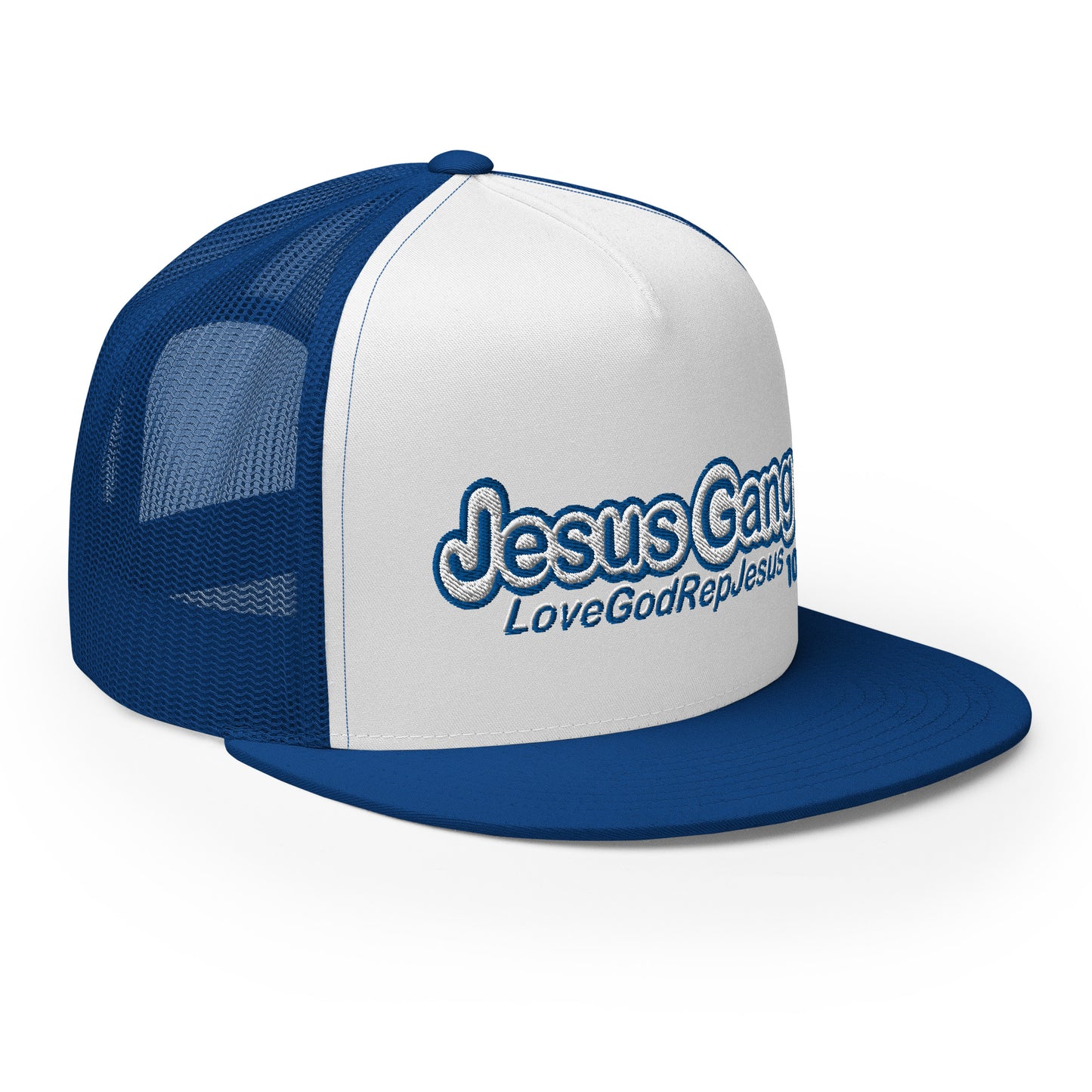 Love God Rep Jesus on 10 Blu T-Hat