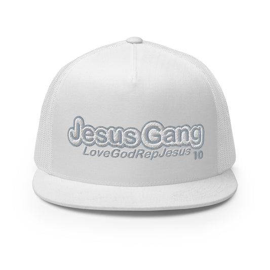 Love God Rep Jesus on 10 WHT/ GRY T-Hat