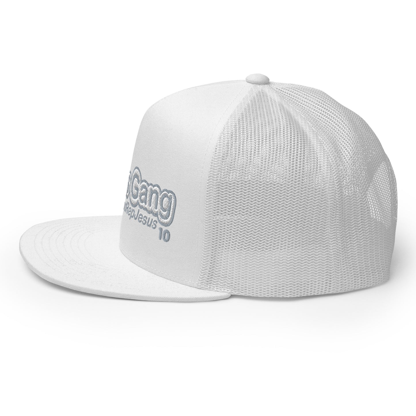 Love God Rep Jesus on 10 WHT/ GRY T-Hat