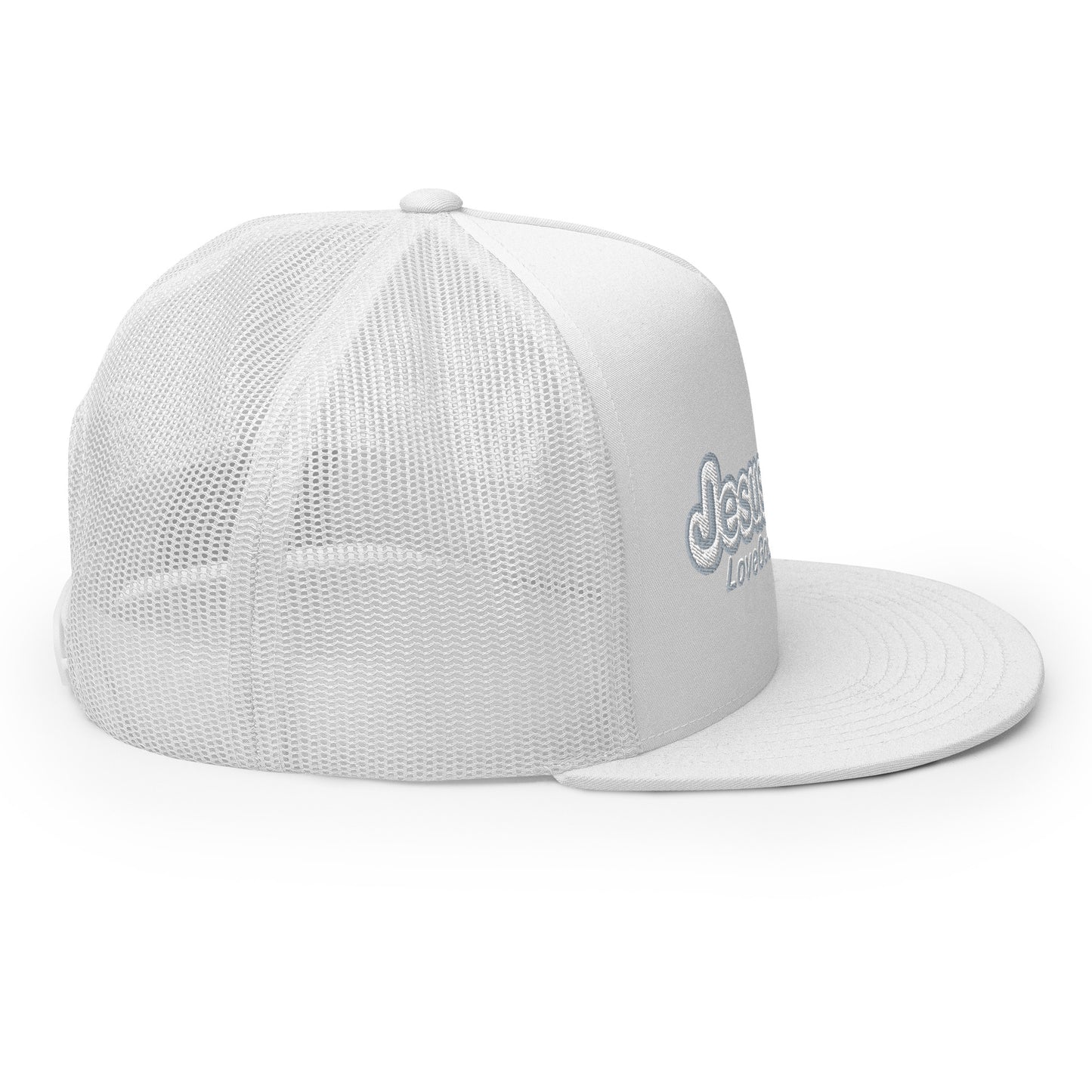 Love God Rep Jesus on 10 WHT/ GRY T-Hat