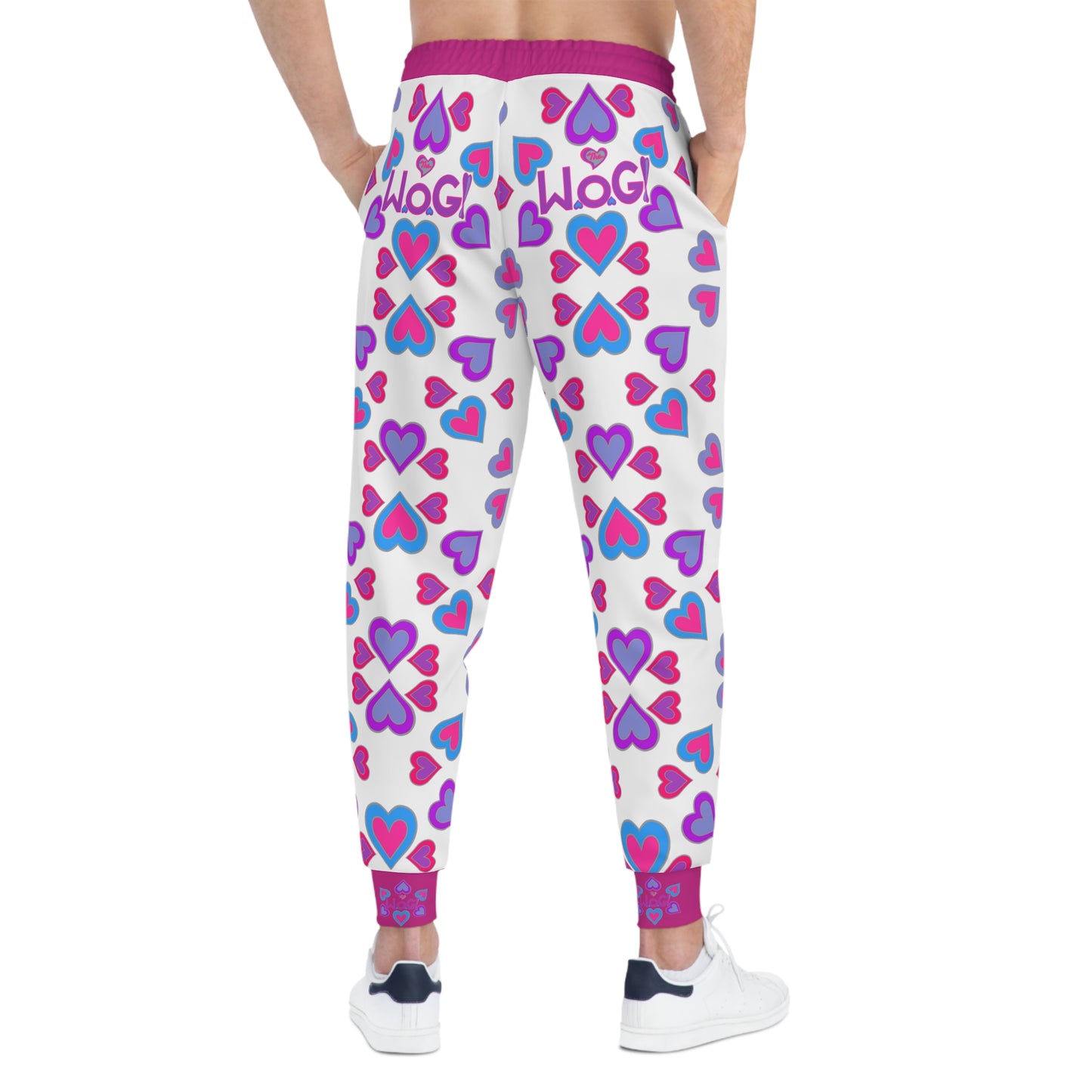 Pink Woman of God Heartberries Athletic Joggers