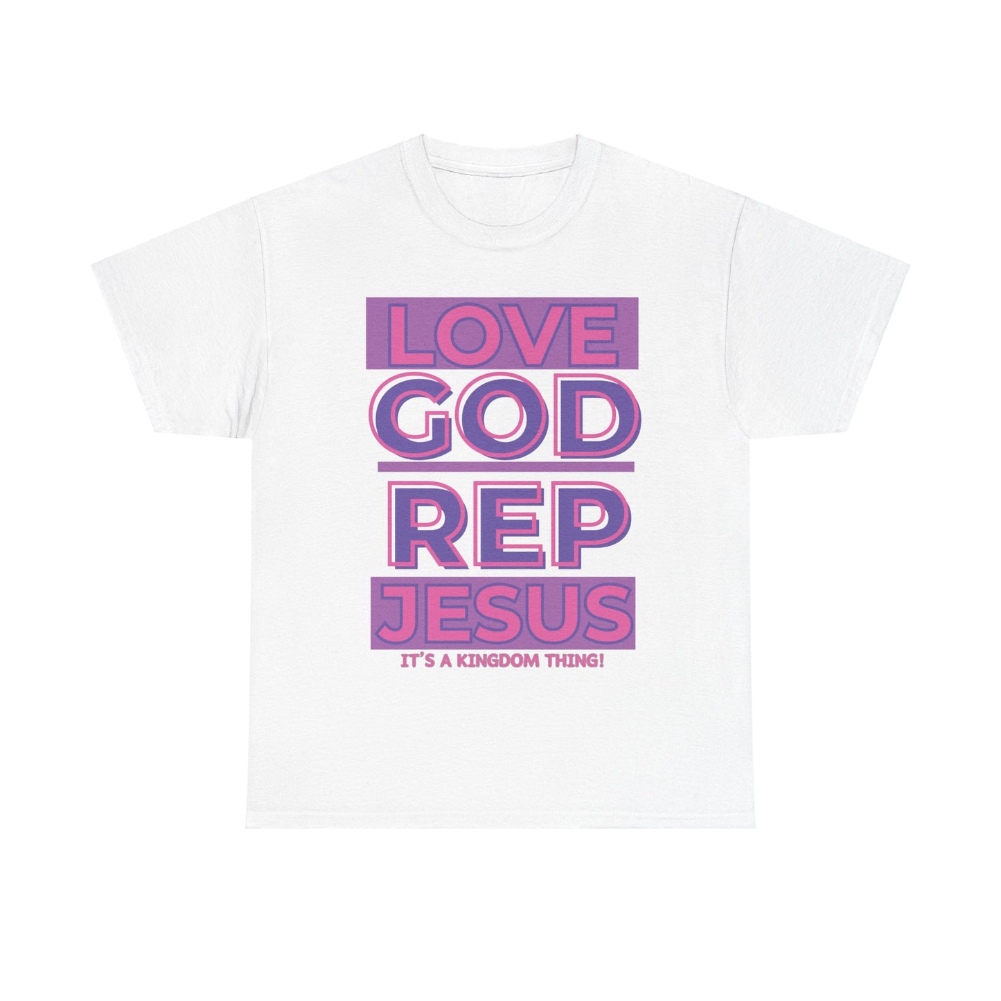 LOVEGOD REPJESUS (Purp/Pink) Rep T-shirt