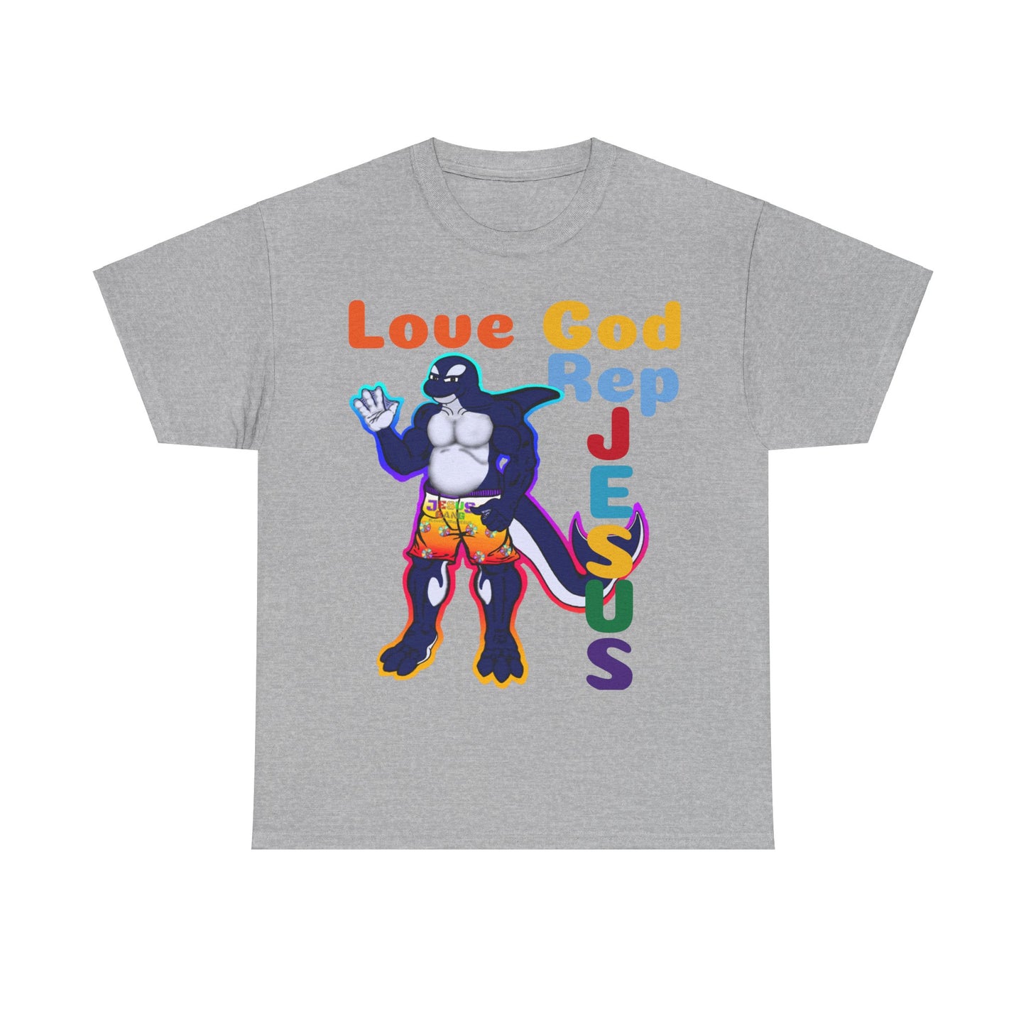 Love God Rep Jesus Buff Orca Tee