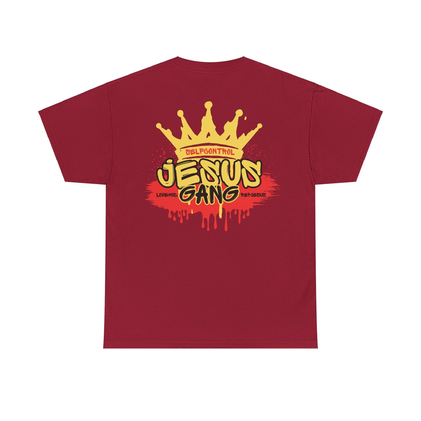 Jesus Gang Fruit of the Spirit, SELF-CONTROL Crown (RED GLD BLK)