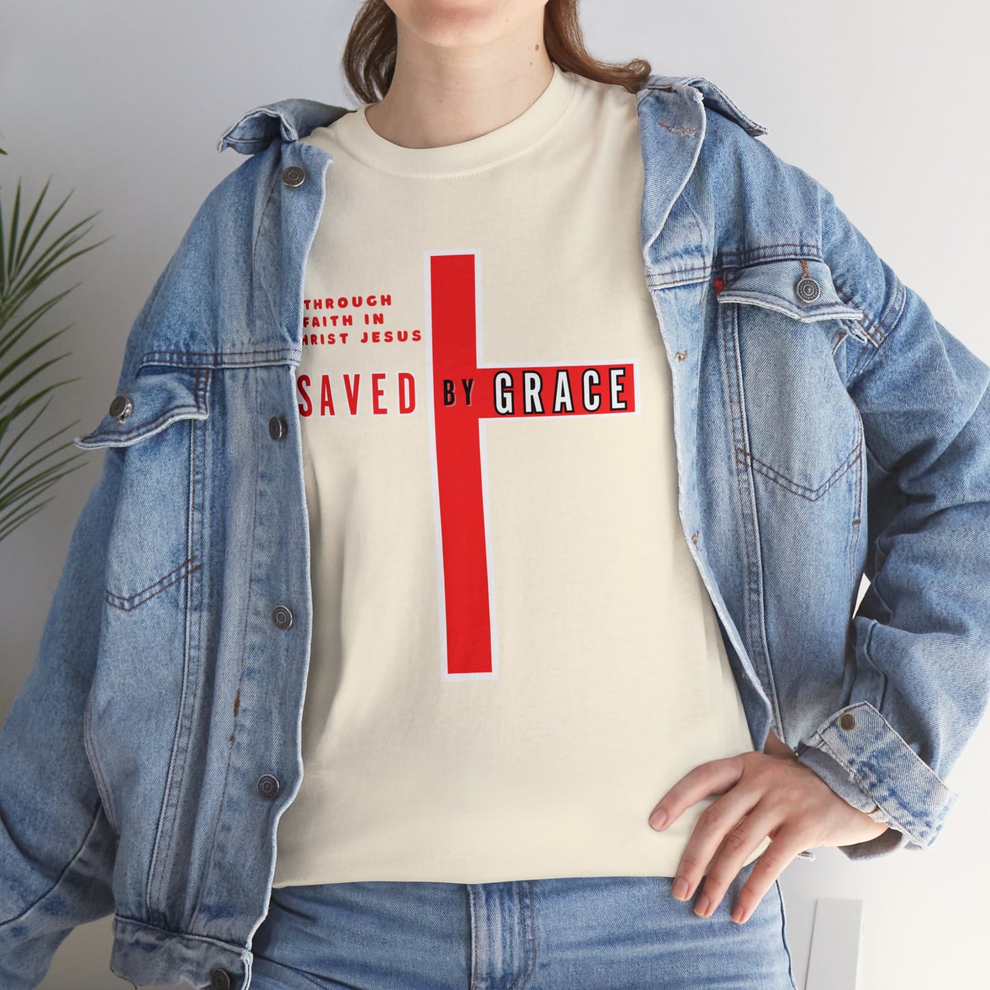 SAVED BY GRACE Heavy Cotton Tee