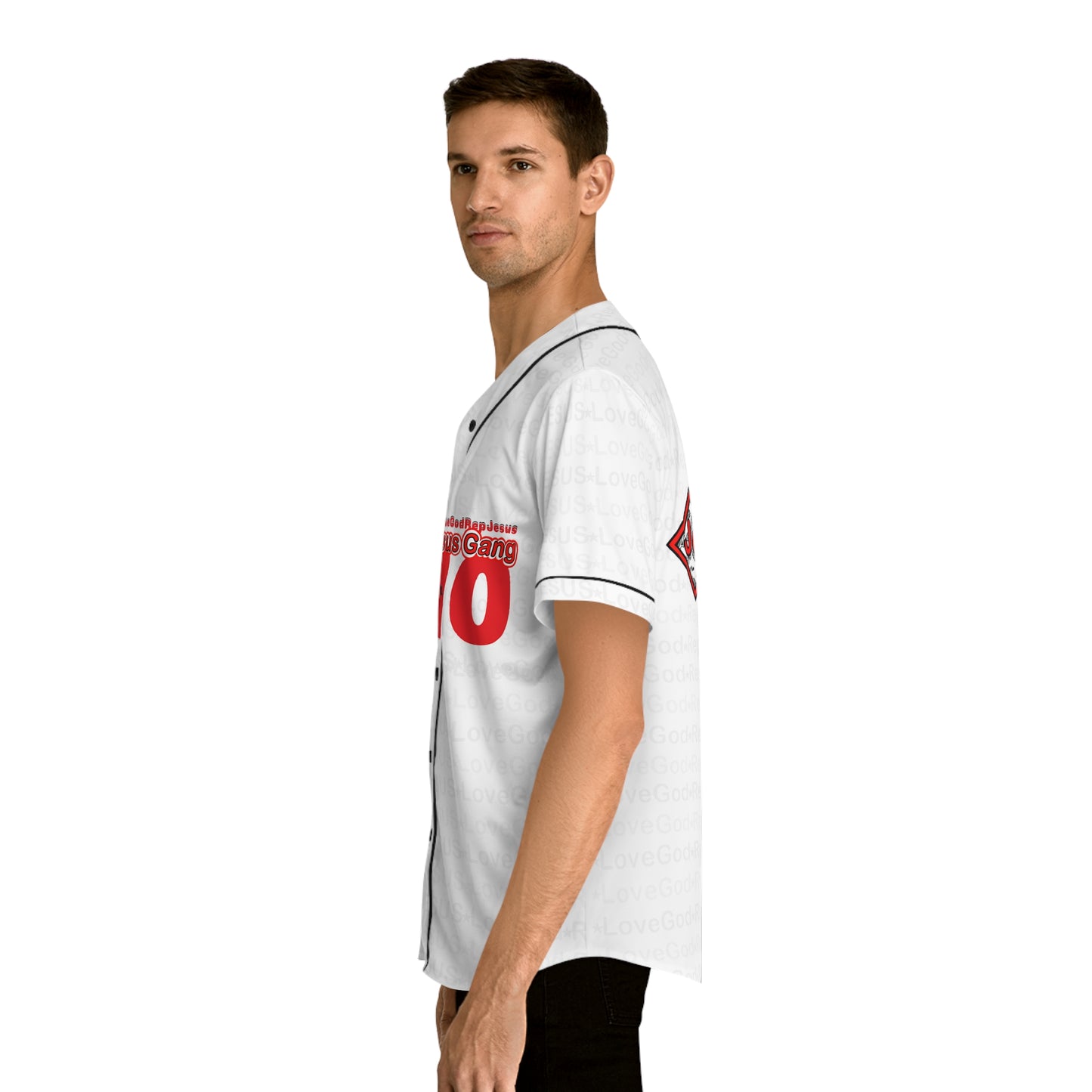 Jesus Gang 10 Men's Baseball Jersey