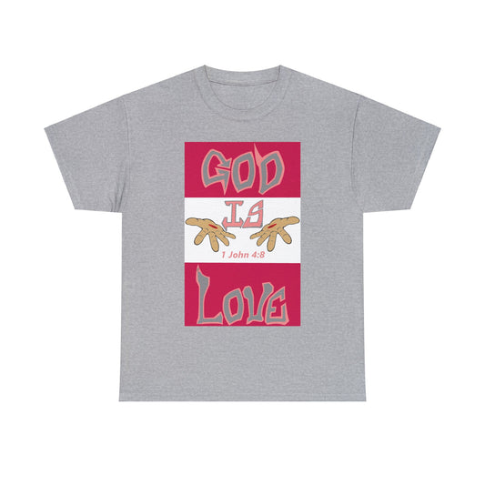 God is Love Strawberries t-shirt By The M.O.G (small print)