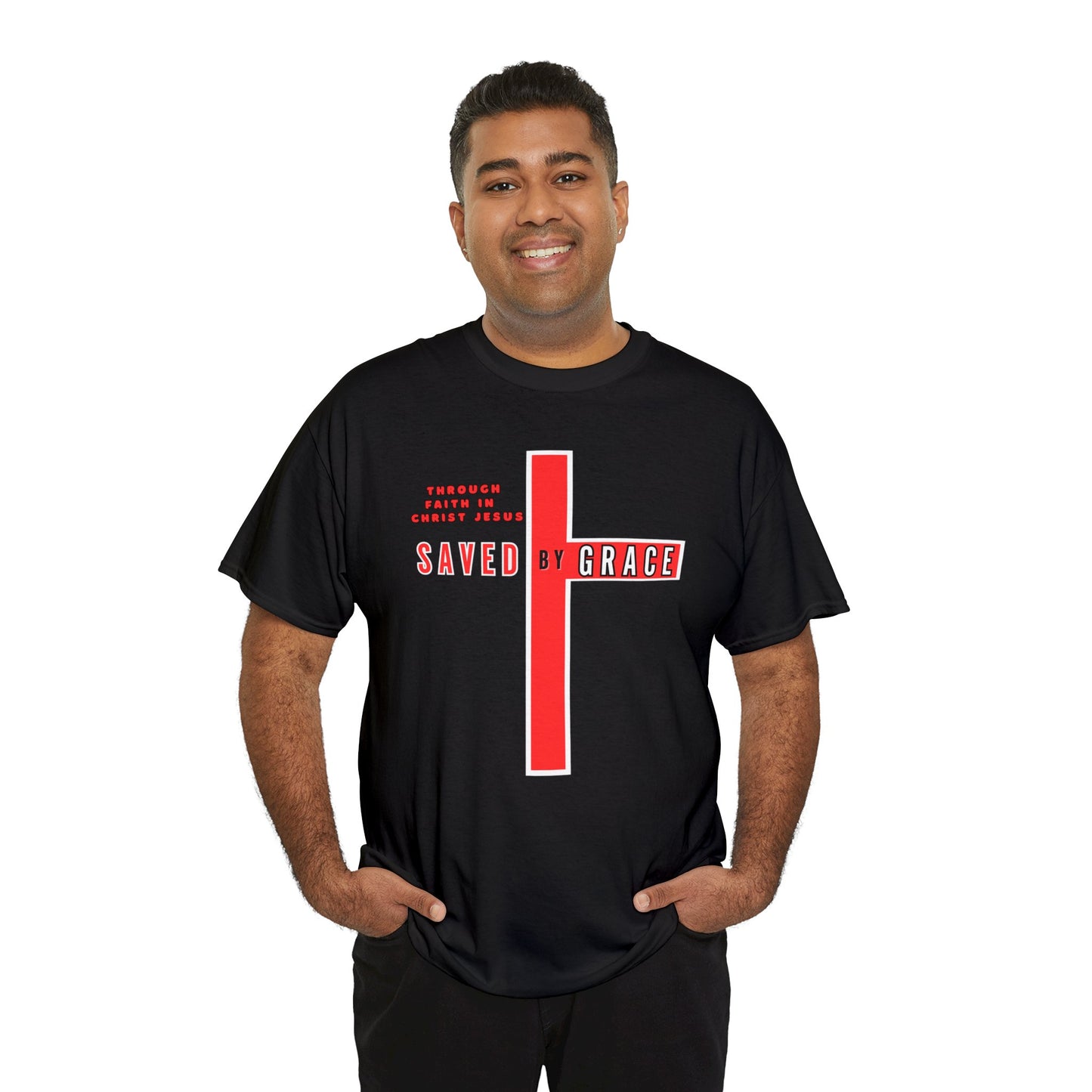 SAVED BY GRACE Heavy Cotton Tee