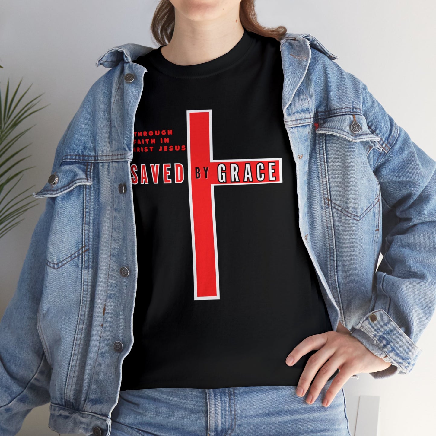 SAVED BY GRACE Heavy Cotton Tee