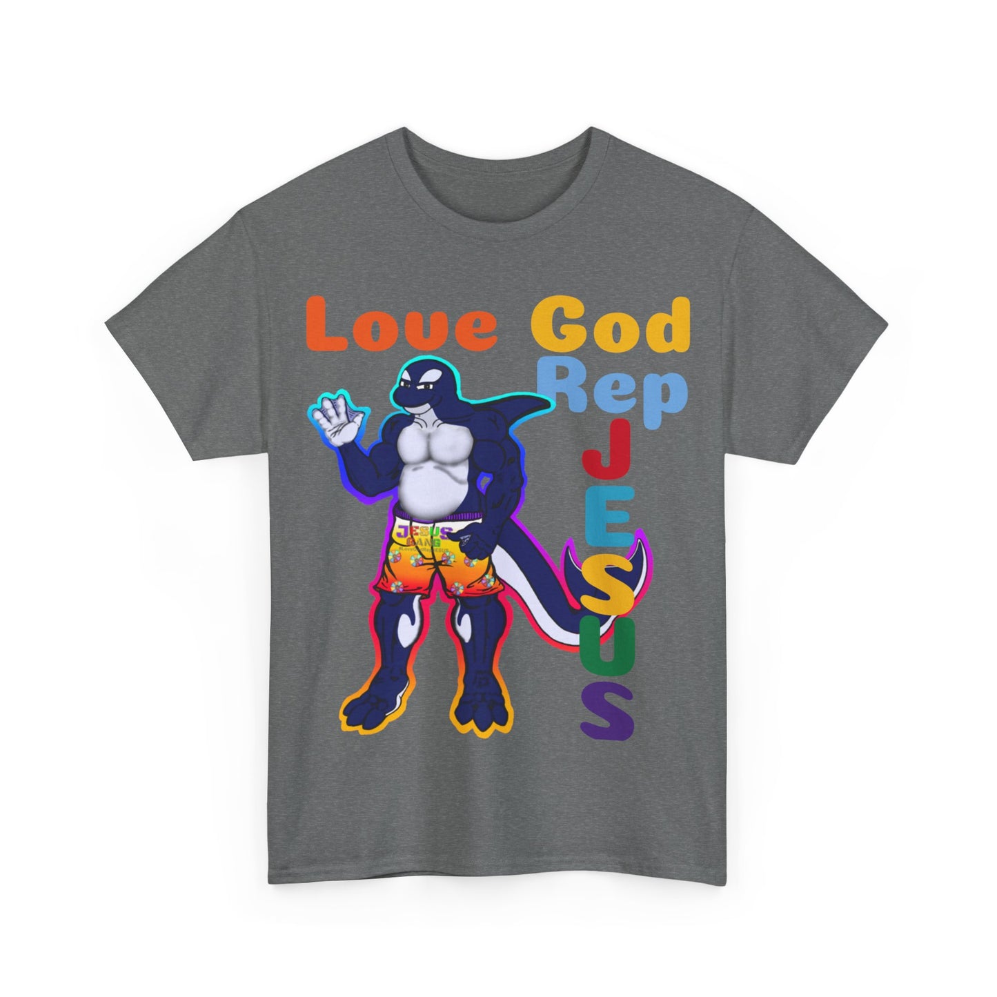 Love God Rep Jesus Buff Orca Tee