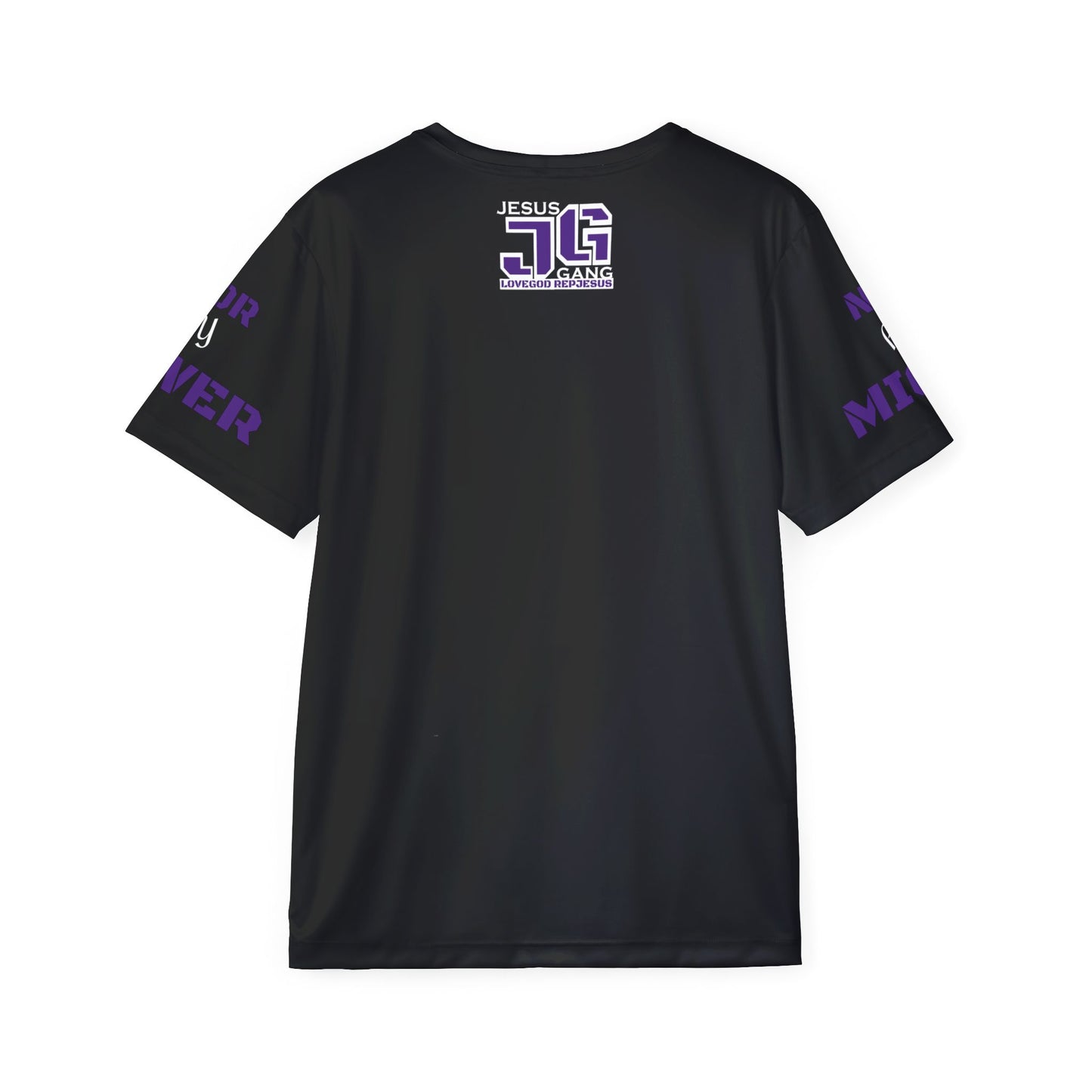 JESUS GANG /DEEP PURPLE SPIRIT (Not by Might, Nor by Power, says the Gang) Workout Jersey