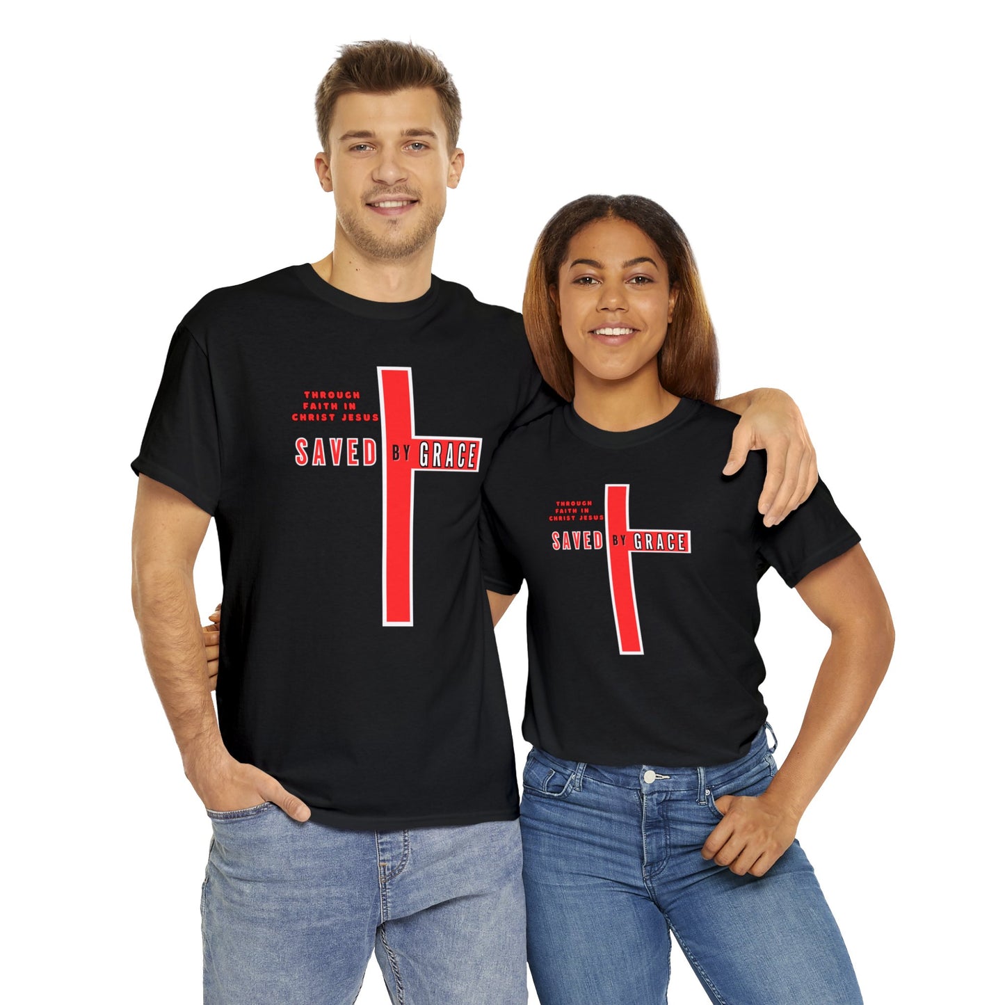 SAVED BY GRACE Heavy Cotton Tee