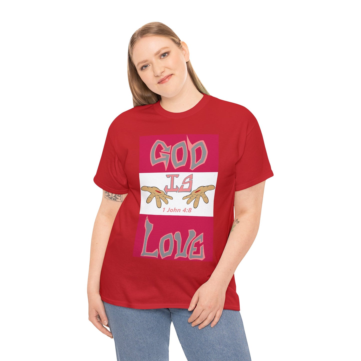 God is Love Strawberries t-shirt By The M.O.G (small print)