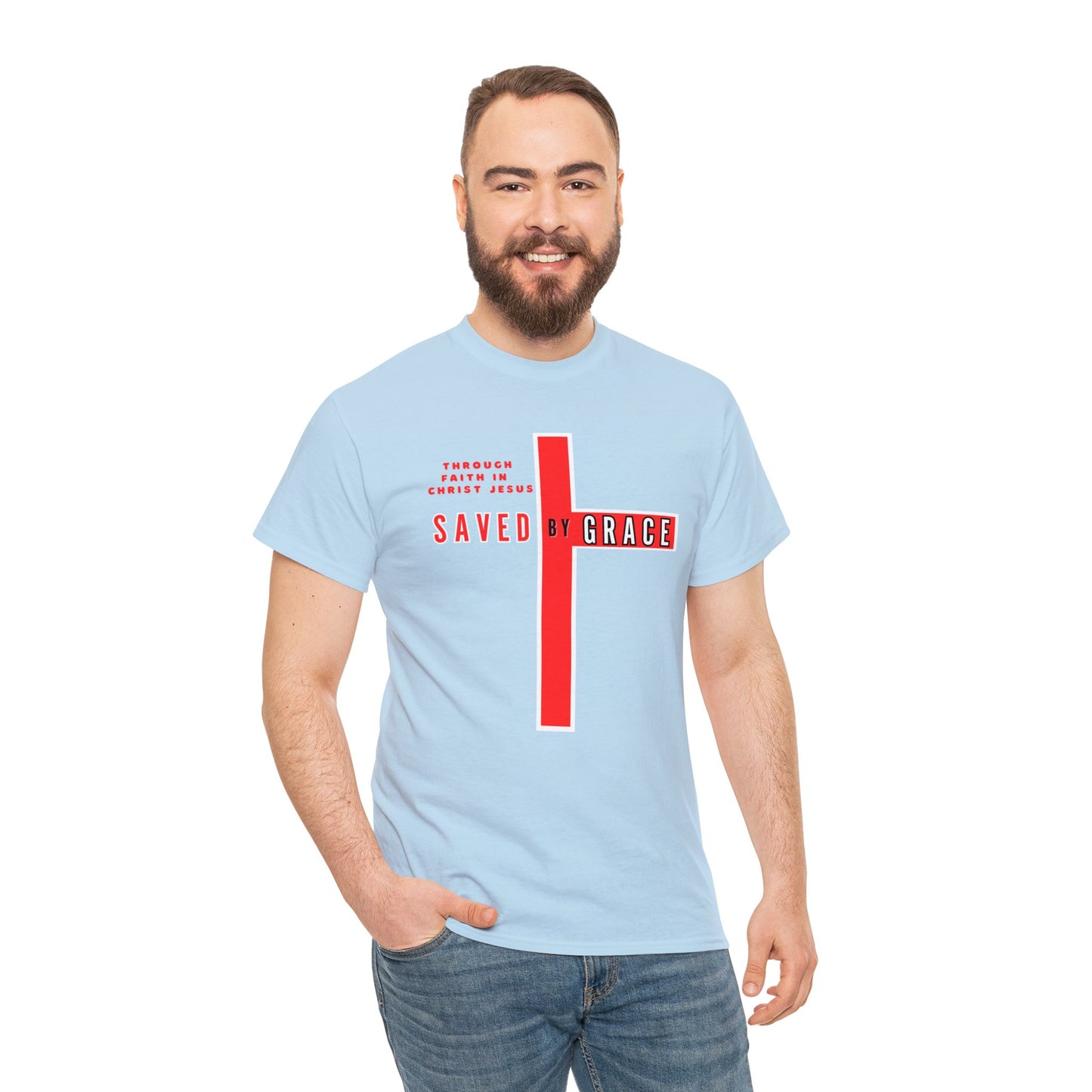 SAVED BY GRACE Heavy Cotton Tee