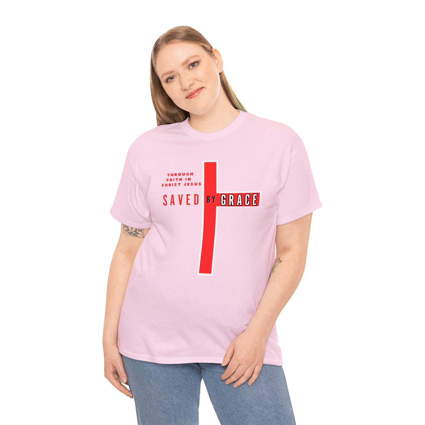 SAVED BY GRACE Heavy Cotton Tee