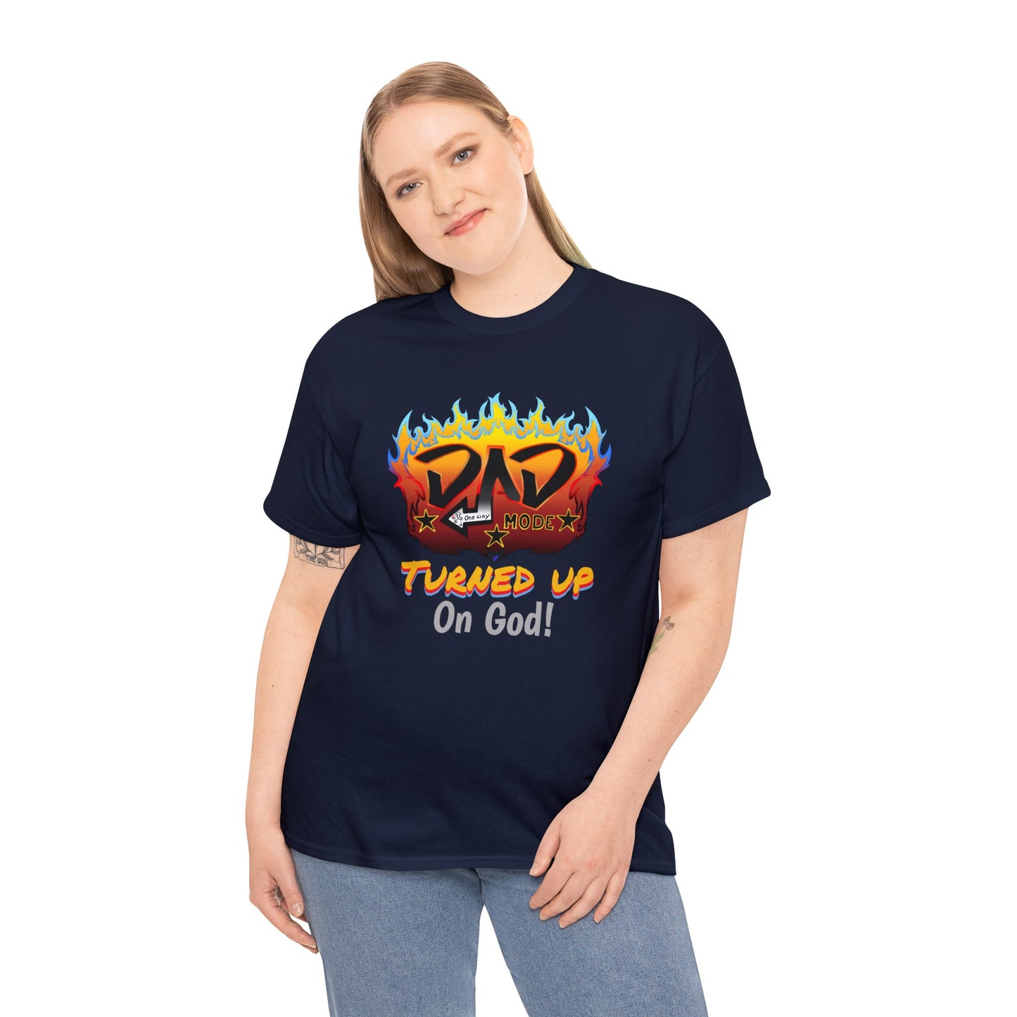 DAD mode Turned up (On God) multi-color Tee