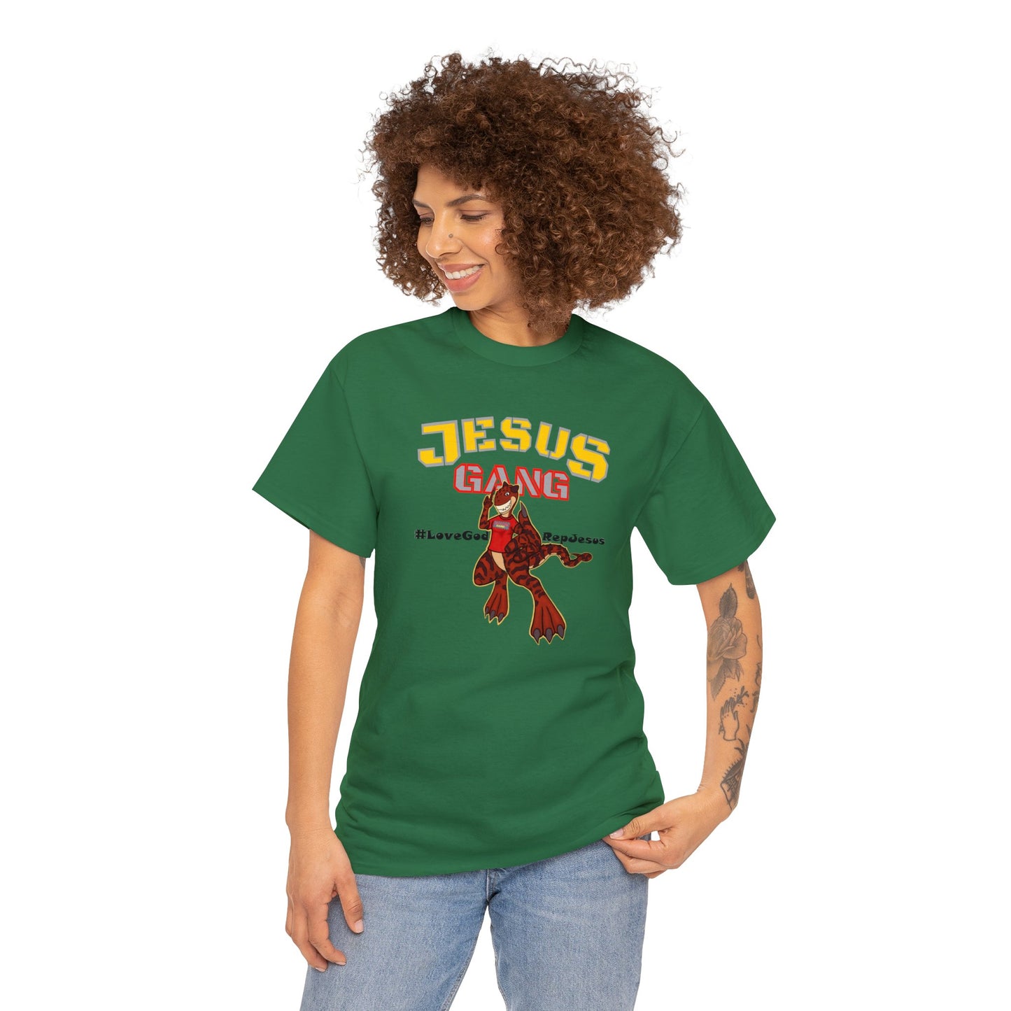 Jesus Gang Dino big kids CLASSIC version multi-color Tee