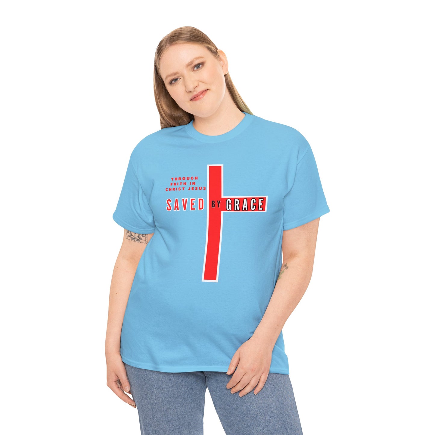 SAVED BY GRACE Heavy Cotton Tee