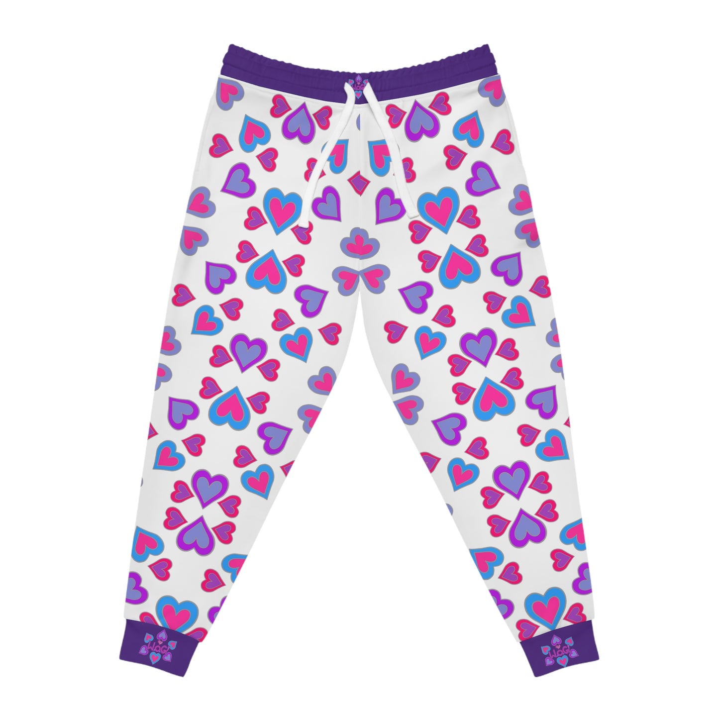 Purple Woman of God Heartberries Athletic Joggers