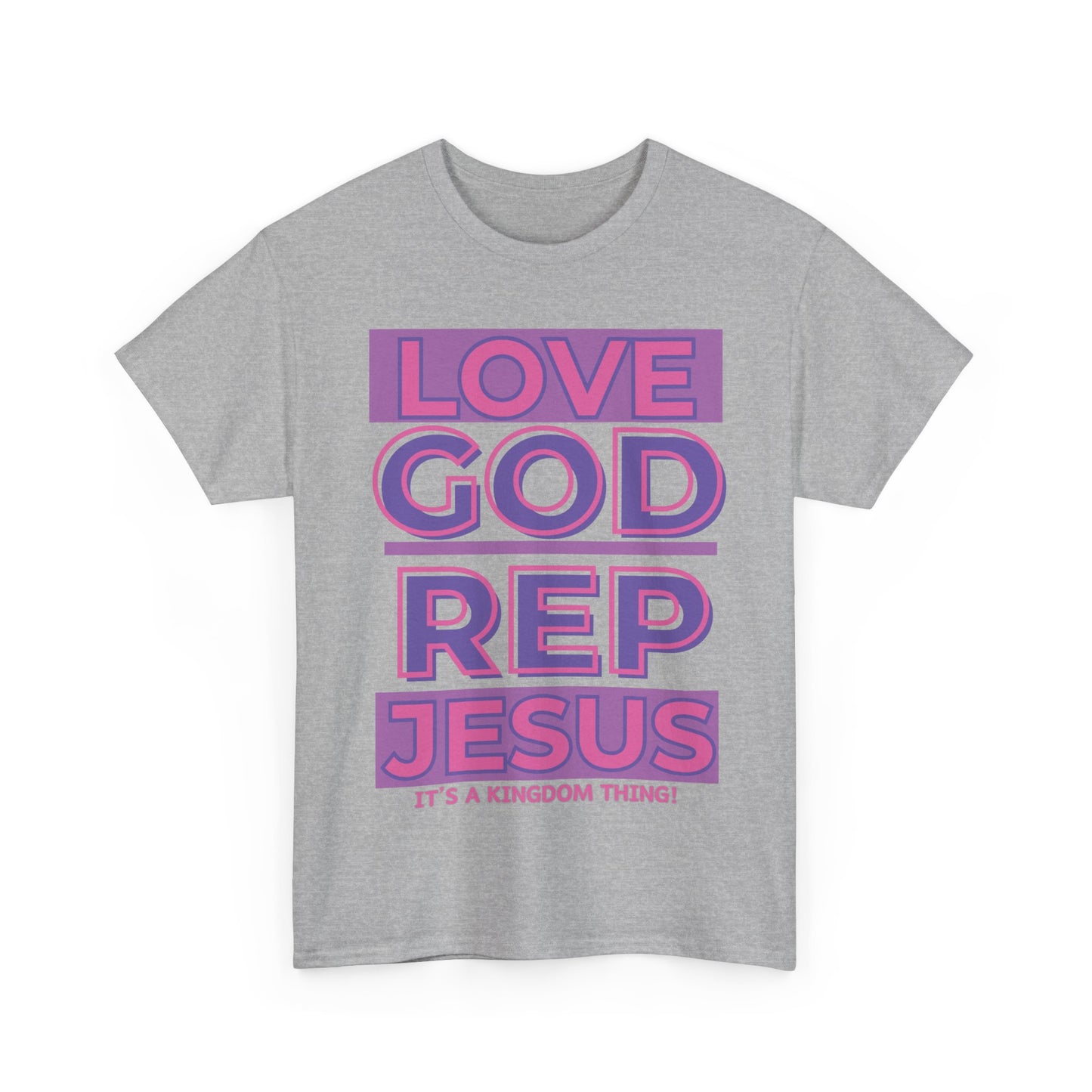 LOVEGOD REPJESUS (Purp/Pink) Rep T-shirt