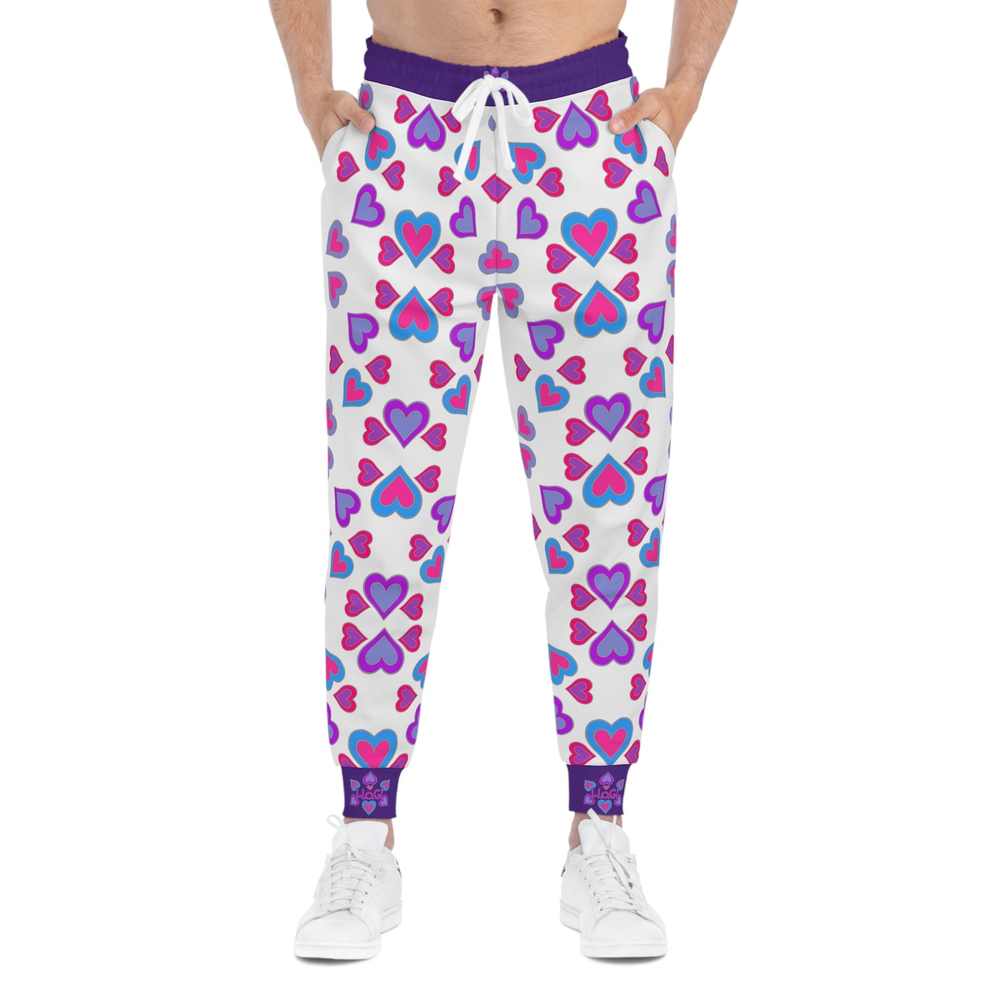 Purple Woman of God Heartberries Athletic Joggers